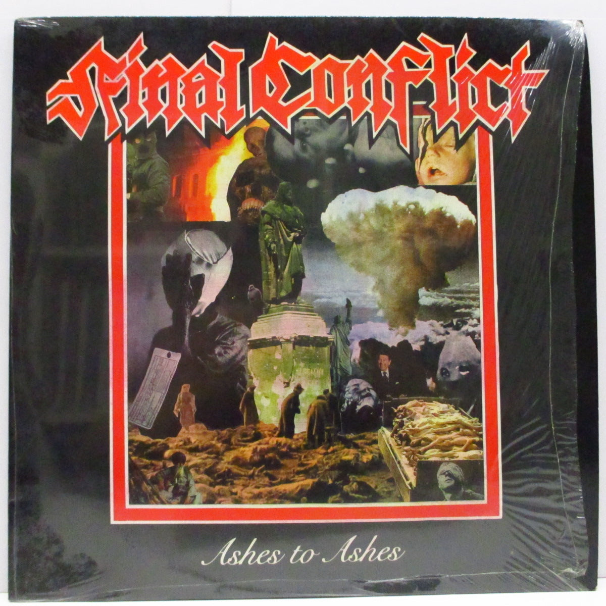 FINAL CONFLICT (ファイナル・コンフリクト) - Ashes To Ashes (US '87 オリジナル LP+インナー、ブックレット/#「EFA LP07266/06」ジャケ)
