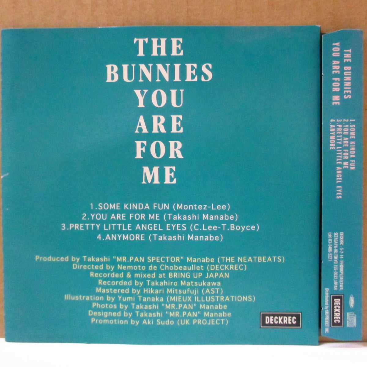 BUNNIES, THE (ザ・バニーズ) - キミはボクのもの - You Are For Me (Japan '02 オリジナル4曲入り CD+帯)