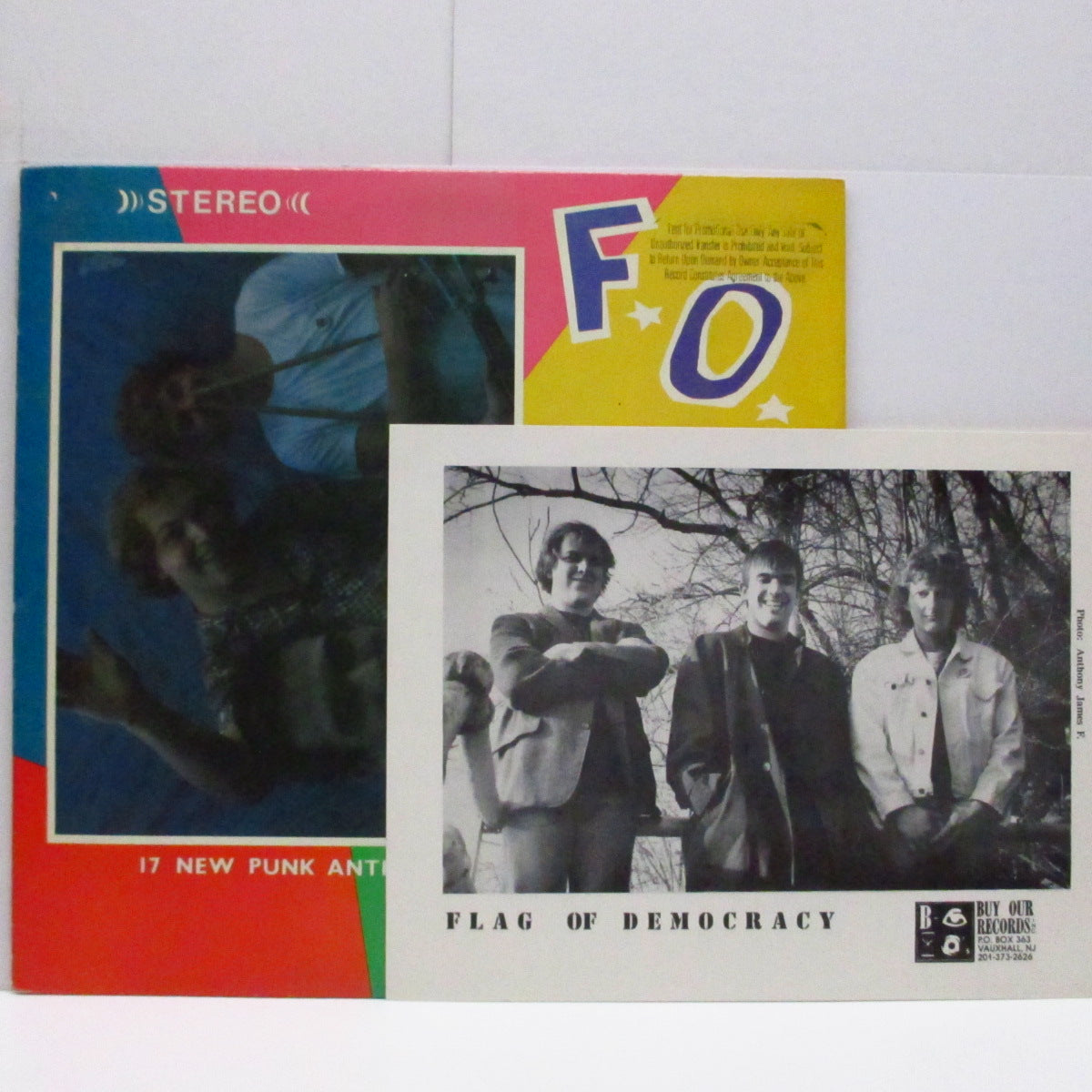 F.O.D. (FLAG OF DEMOCRACY) (フラッグ・オブ・デモクラシー) - 23 (US '88 プロモクレジット「白黒ラベ」LP+プレスキット)'88年セカンド!