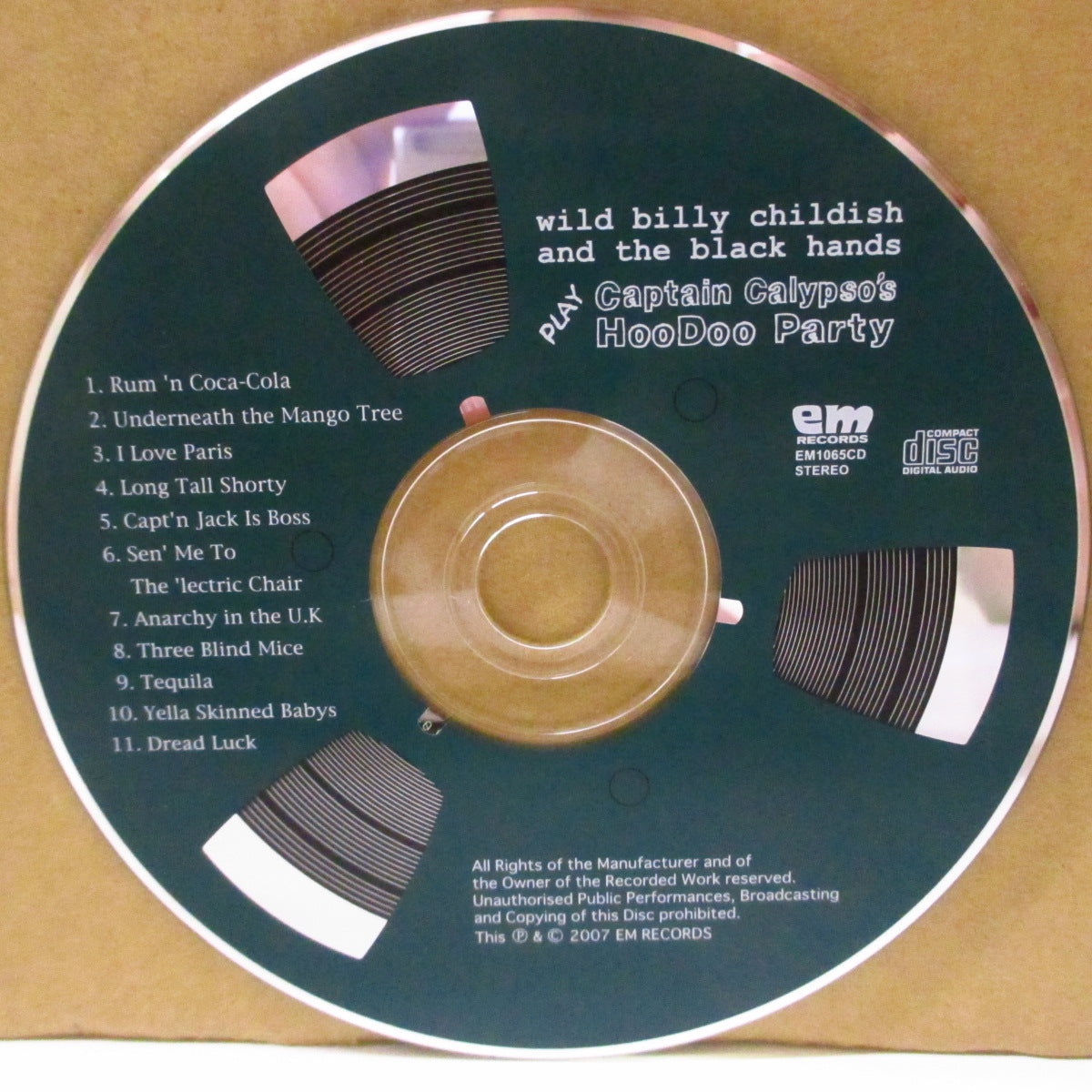WILD BILLY CHILDISH AND THE BLACK HANDS (ビリー・チャイルディッシュ・アンド・ザ・ブラック・ハンズ) - Play: Capt'n Calypso's Hoodoo Party (Japan '07 再発 CD+帯, インサート/見開き紙ジャケ) '88年アルバム