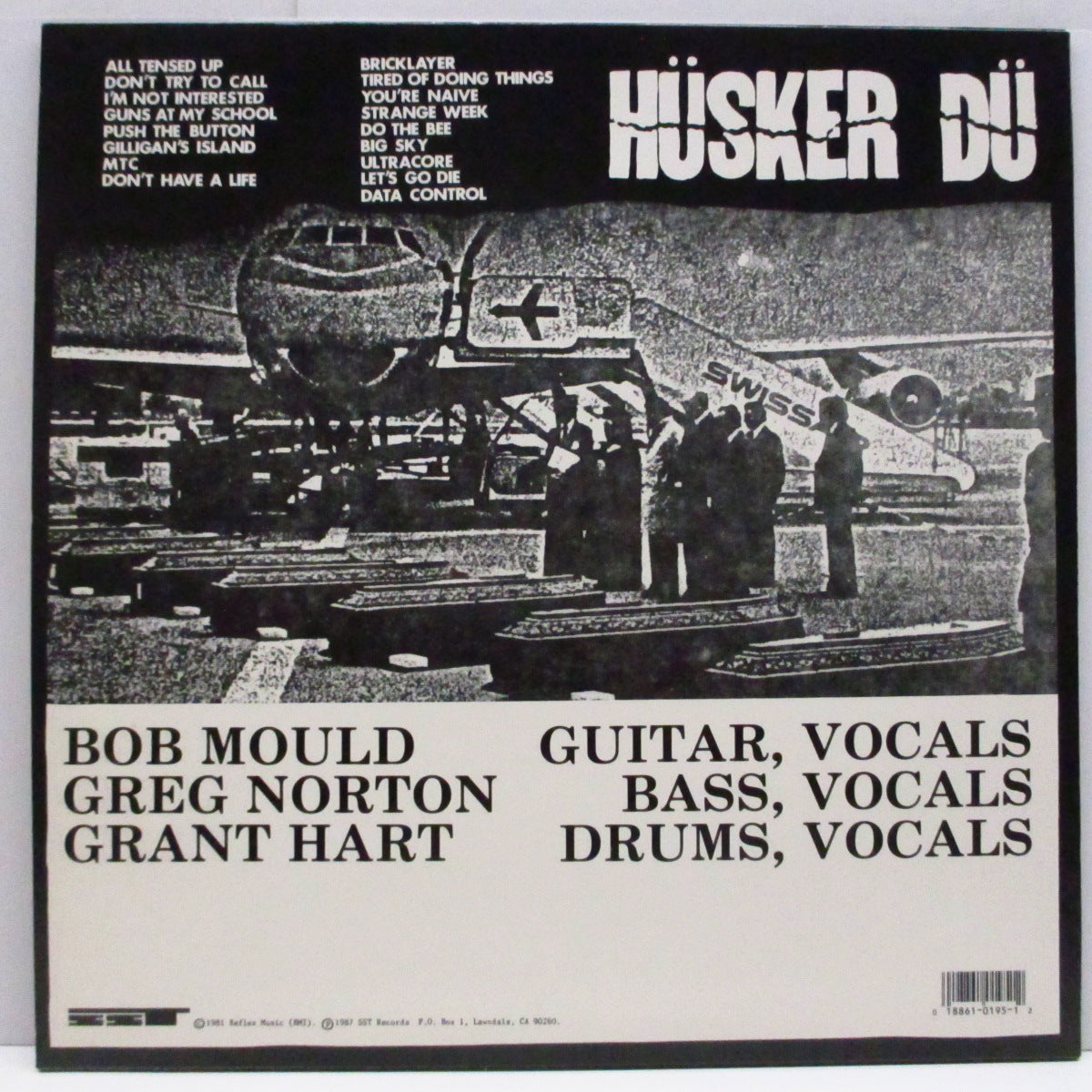 HUSKER DU (ハスカー・ドゥ) - Land Speed Records (US '90 再発「黄 / 黒ラベ」黒盤 LP/SST 195) '82年ファースト!