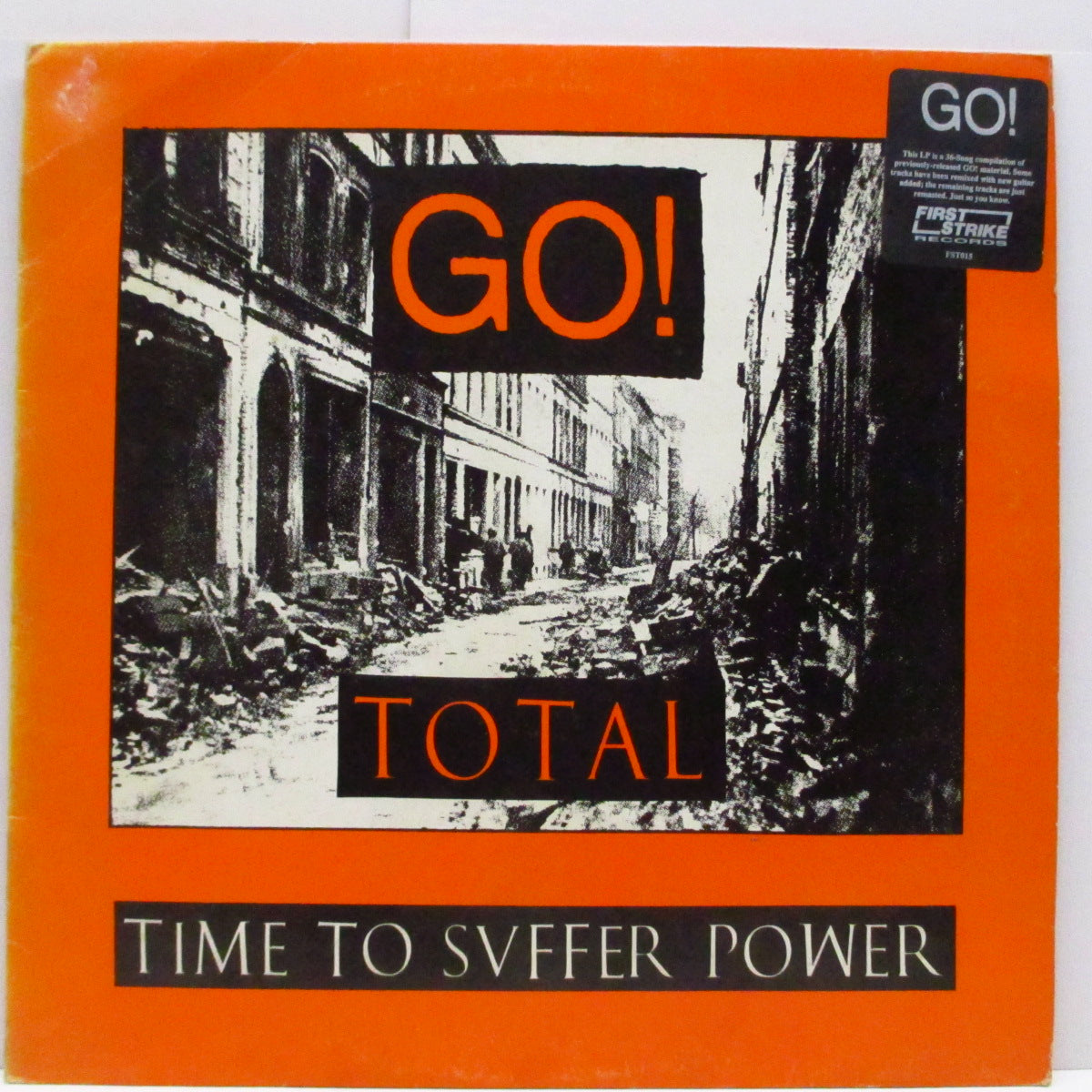 GO! (ゴー) - Total (UK '91 限定2,000枚 LP+インサート/ステッカー付きジャケ)7"EPコンピ!