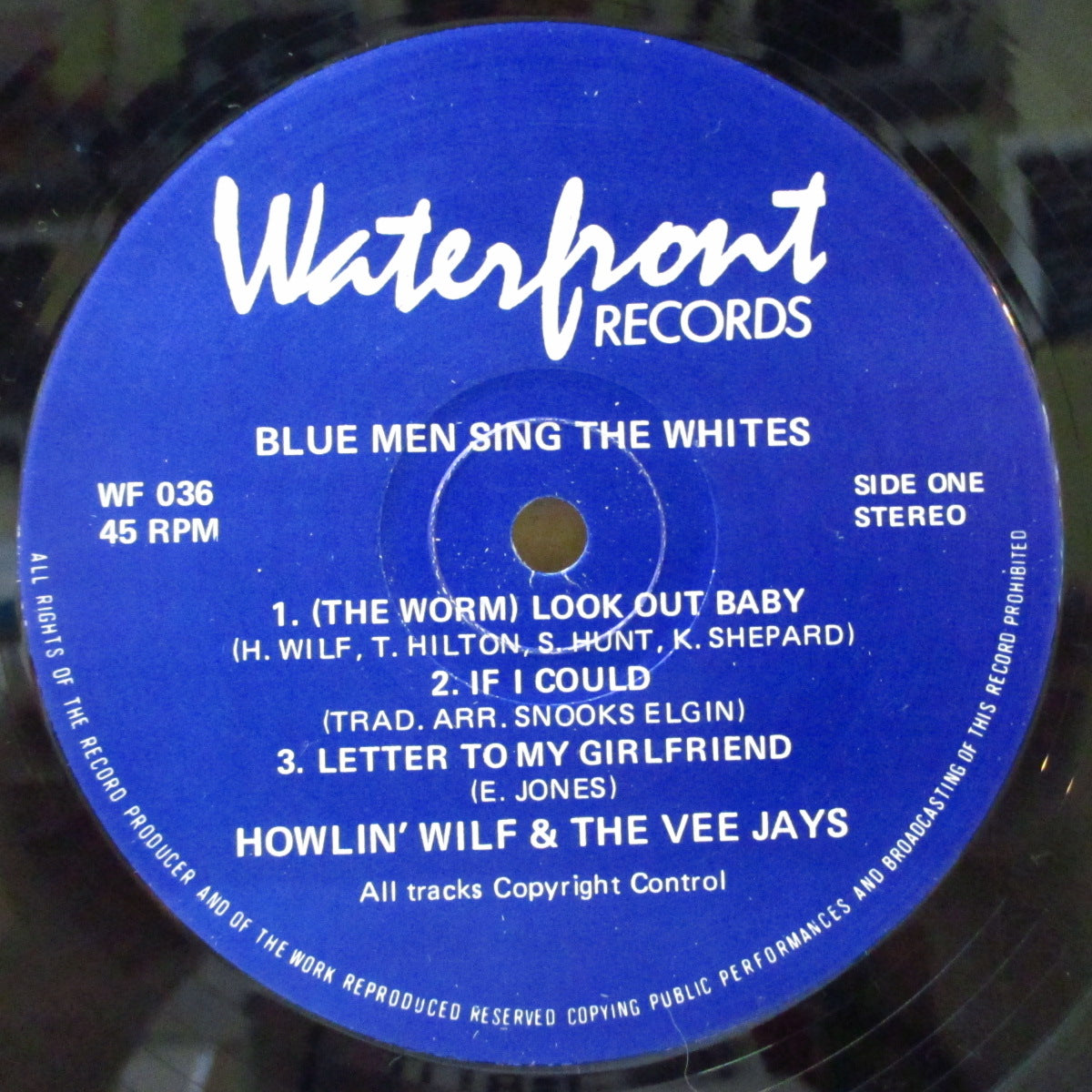 HOWLIN' WILF & THE VEE-JAYS (ハウリン・ウィルフ・アンド・ザ・ヴィージェイズ) - Blue Men Sing The Whites (UK オリジナル LP/ブルー光沢ジャケ)