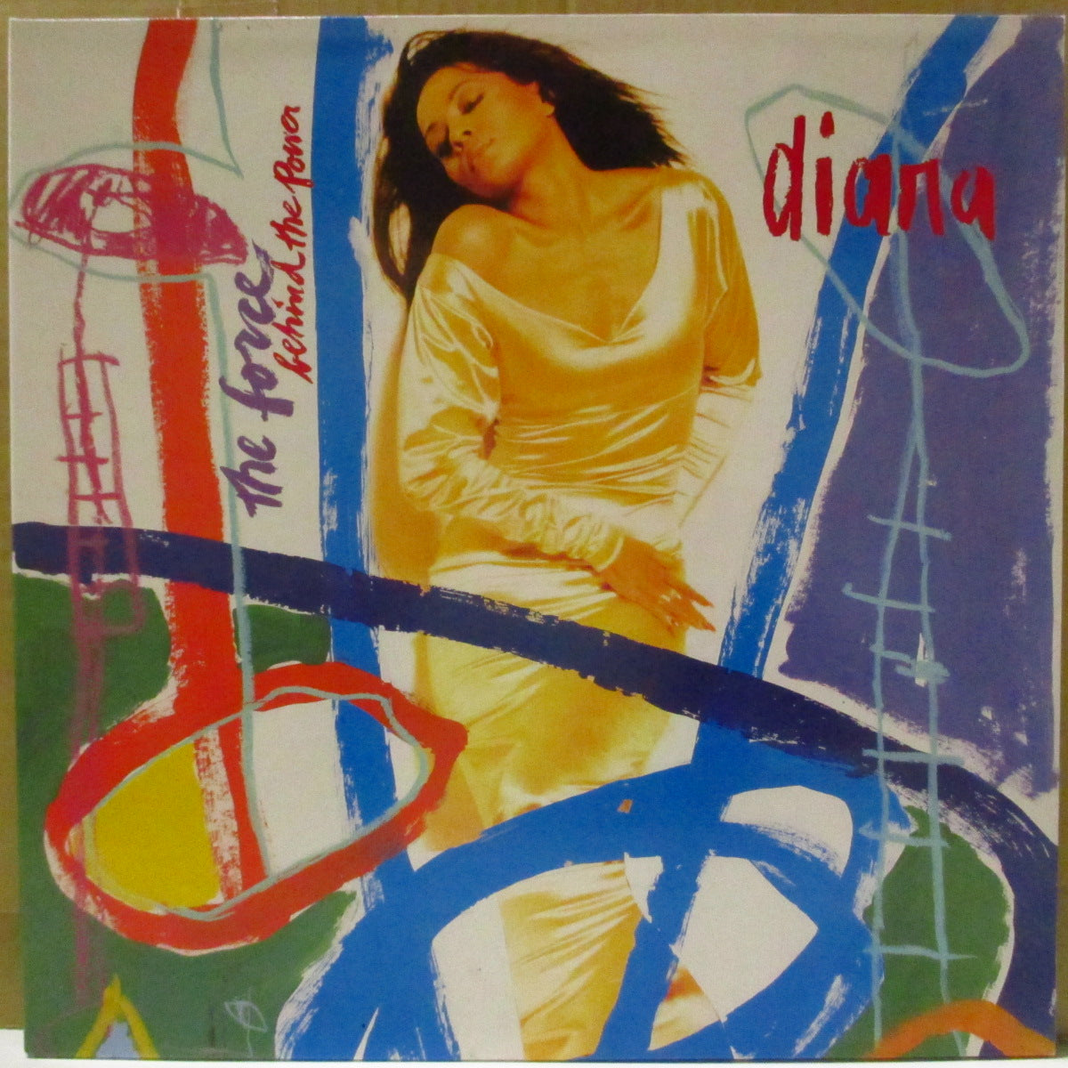 DIANA ROSS (ダイアナ・ロス) - The Force Behind The Power (UK '91 オリジナル・ステレオ LP)ソロ19作目アルバム