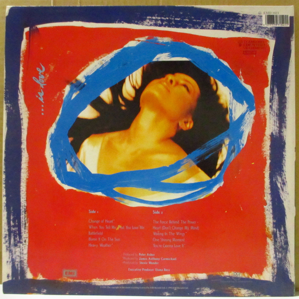 DIANA ROSS (ダイアナ・ロス) - The Force Behind The Power (UK '91 オリジナル・ステレオ LP)ソロ19作目アルバム