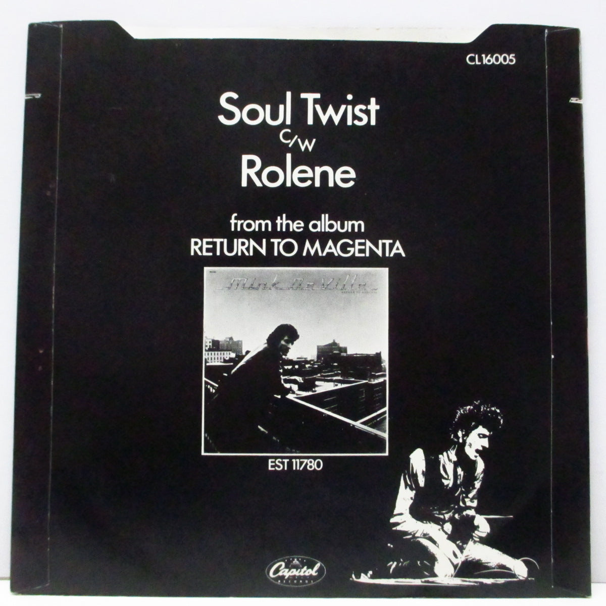 MINK DeVILLE (ミンク・デヴィル) - Soul Twist (UK 限定「ピンクヴァイナル」7"/光沢固紙折り返しジャケ) 米国未発売シングル。