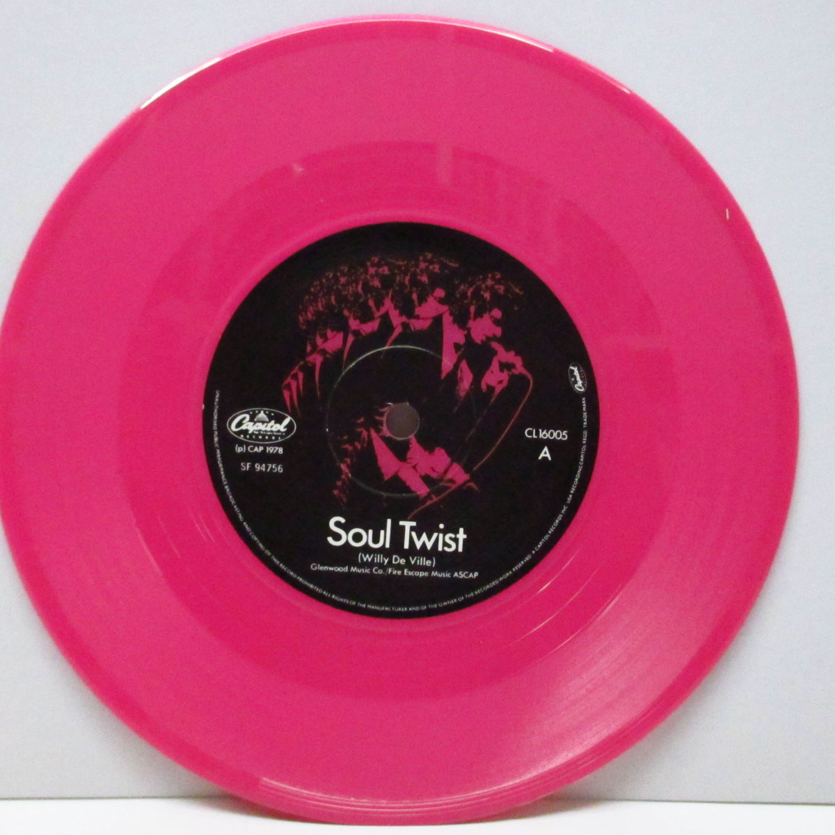 MINK DeVILLE (ミンク・デヴィル) - Soul Twist (UK 限定「ピンクヴァイナル」7"/光沢固紙折り返しジャケ) 米国未発売シングル。