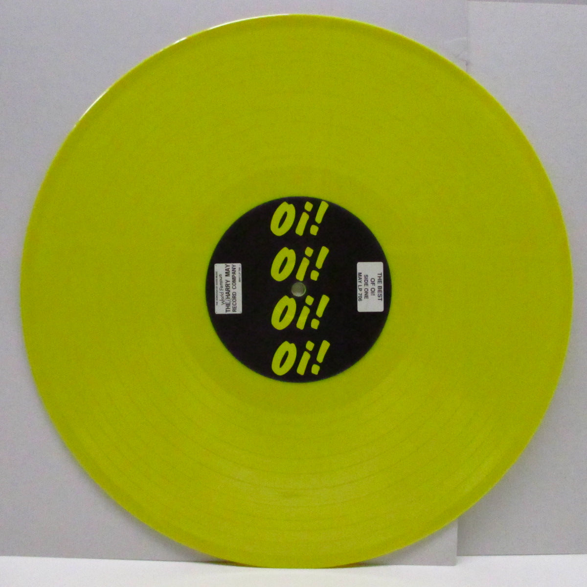 V.A. (80's UK Oi!コンピ!) - The Best Of Oi! : 25 Brickwall Classics (UK '97 限定再発「黄色盤」LP+4曲入ボーナス 7"、ステッカー付ジャケ/MAY LP 706)