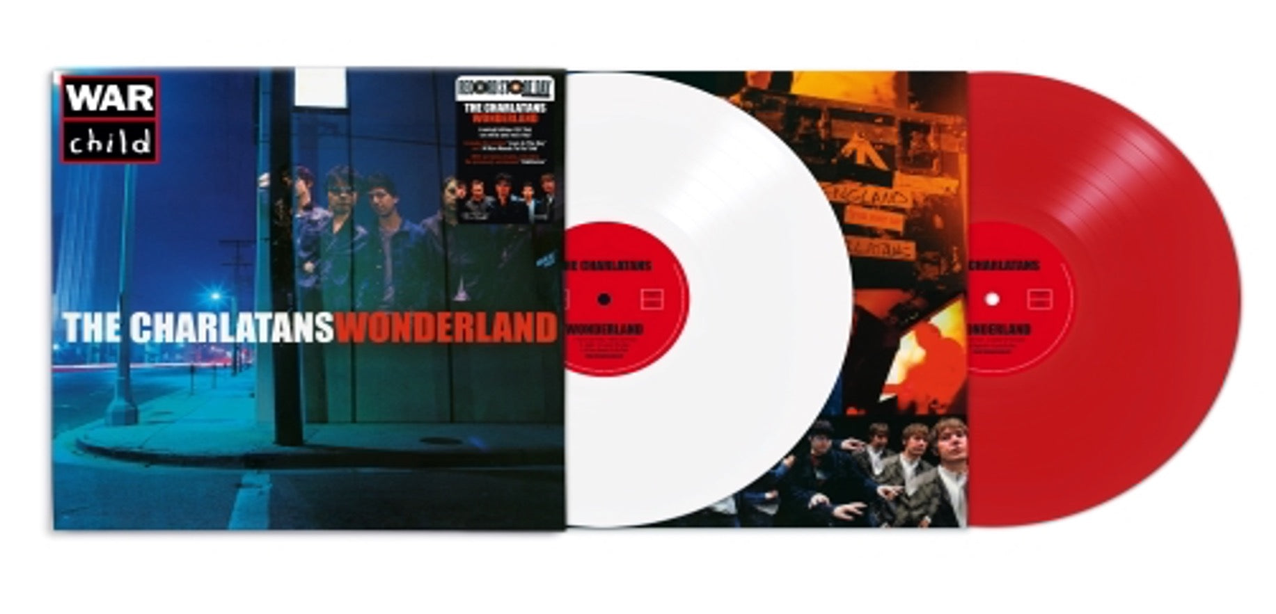CHARLATANS, THE (ザ・シャーラタンズ) - Wonderland - Deluxe Edition (UK RSD 2025 「限定ホワイト&レッドヴァイナル」 2xLP/NEW) '95年1stアルバム