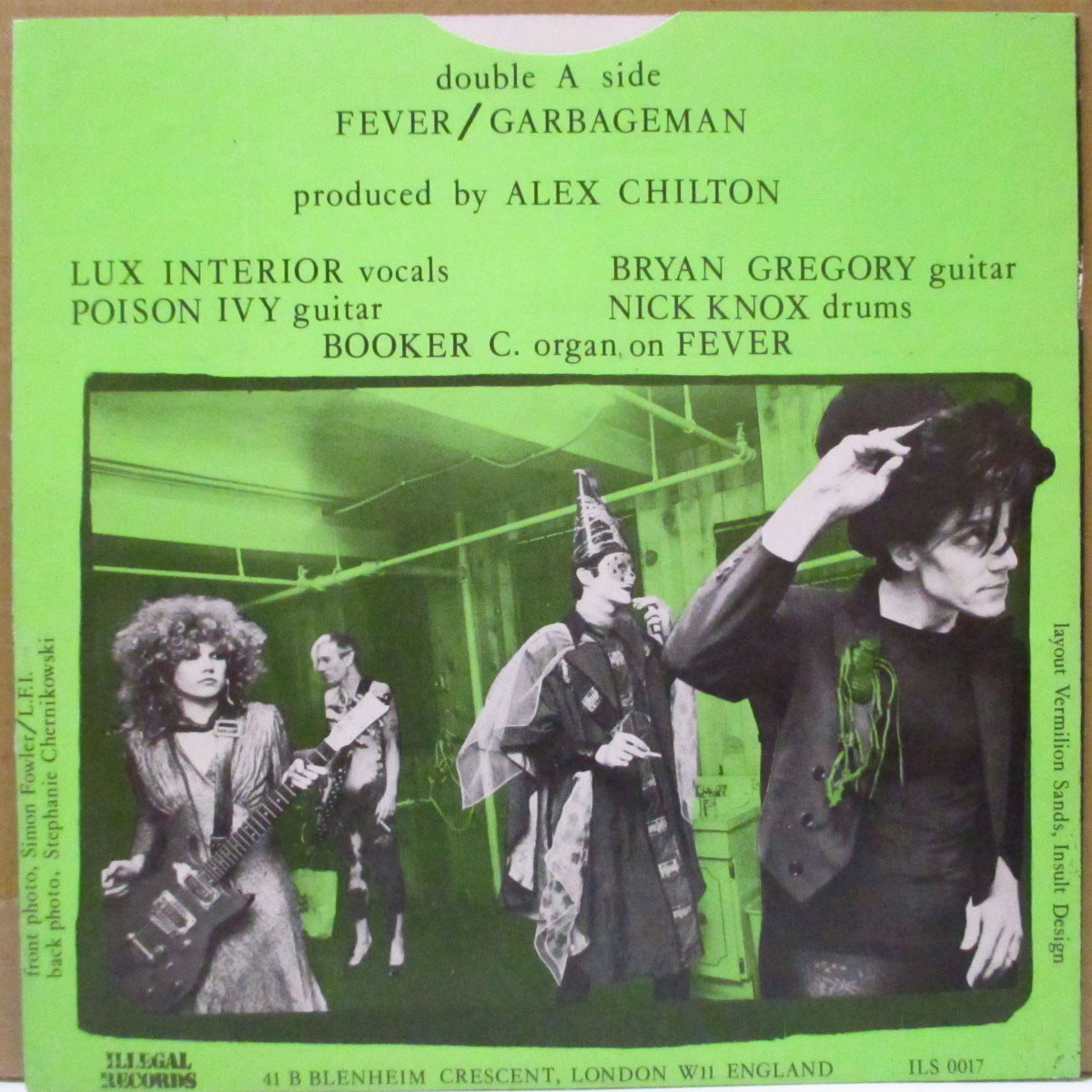 CRAMPS (クランプス) - Fever / Garbageman(UK 初回「発禁スリーブ」)ジャケのみの販売です