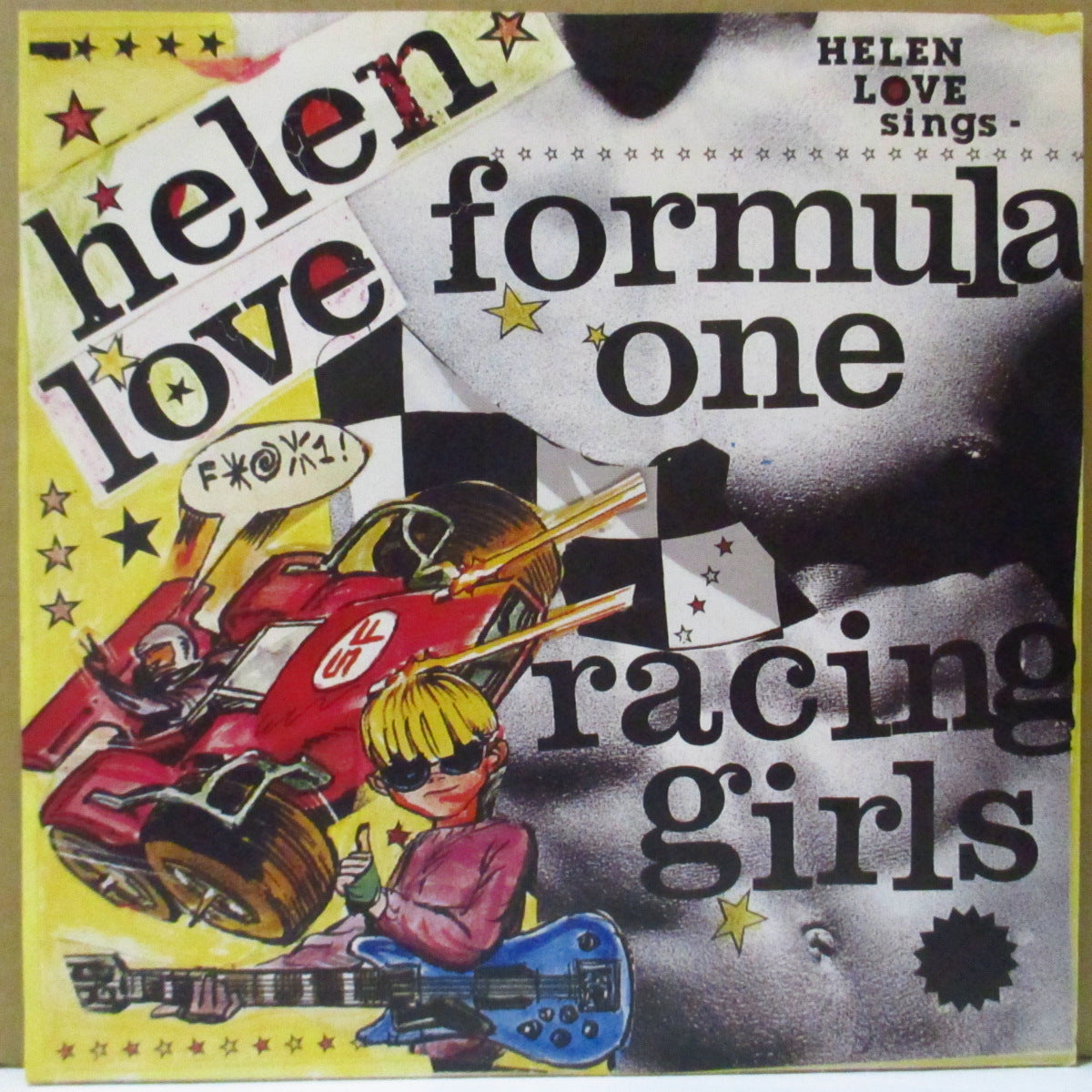 HELEN LOVE (ヘレン・ラヴ) - Fomula One Racing Girls (UK '93 限定「クリアレッドヴァイナル」 7インチ+光沢ソフト紙ジャケ)