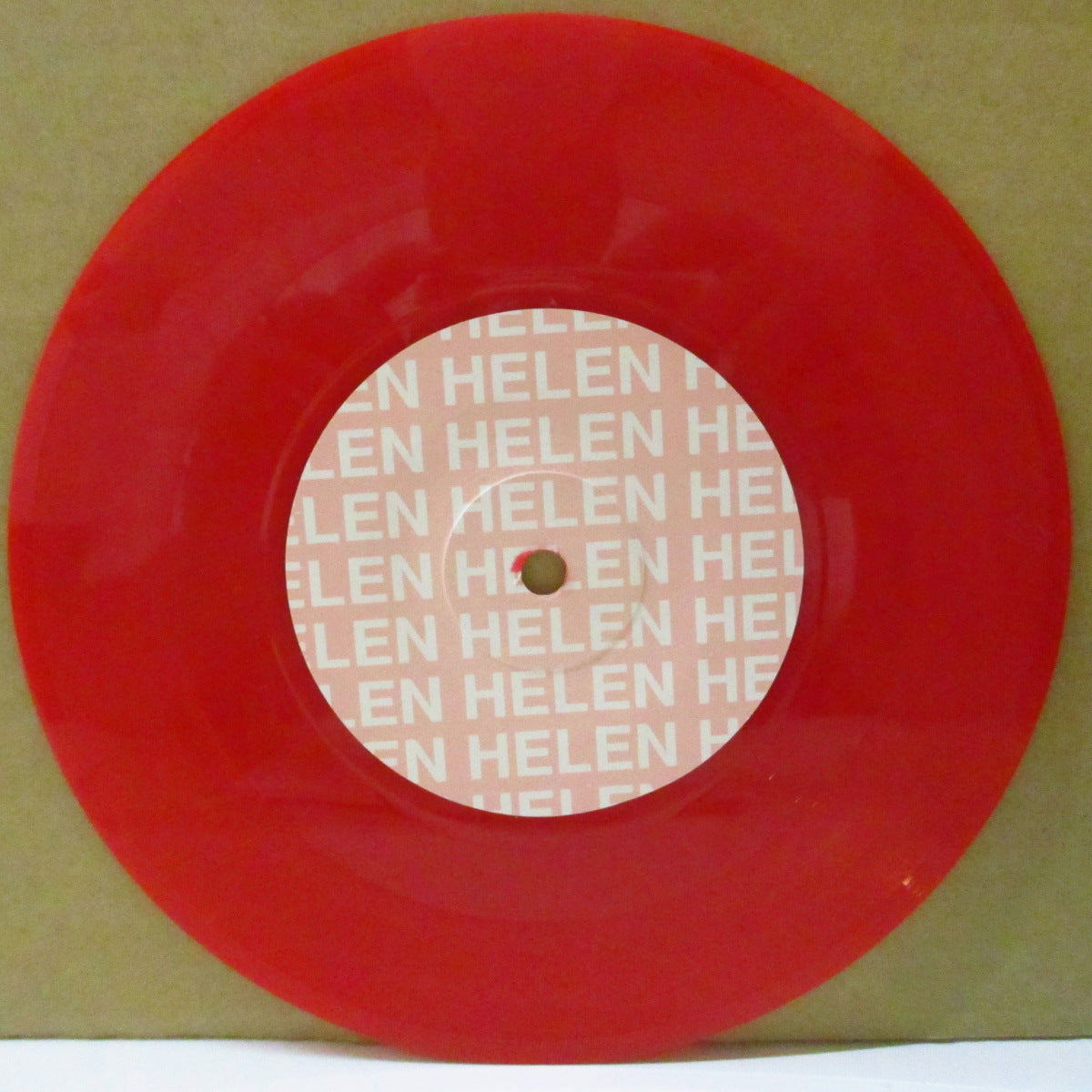 HELEN LOVE (ヘレン・ラヴ) - Fomula One Racing Girls (UK '93 限定「クリアレッドヴァイナル」 7インチ+光沢ソフト紙ジャケ)