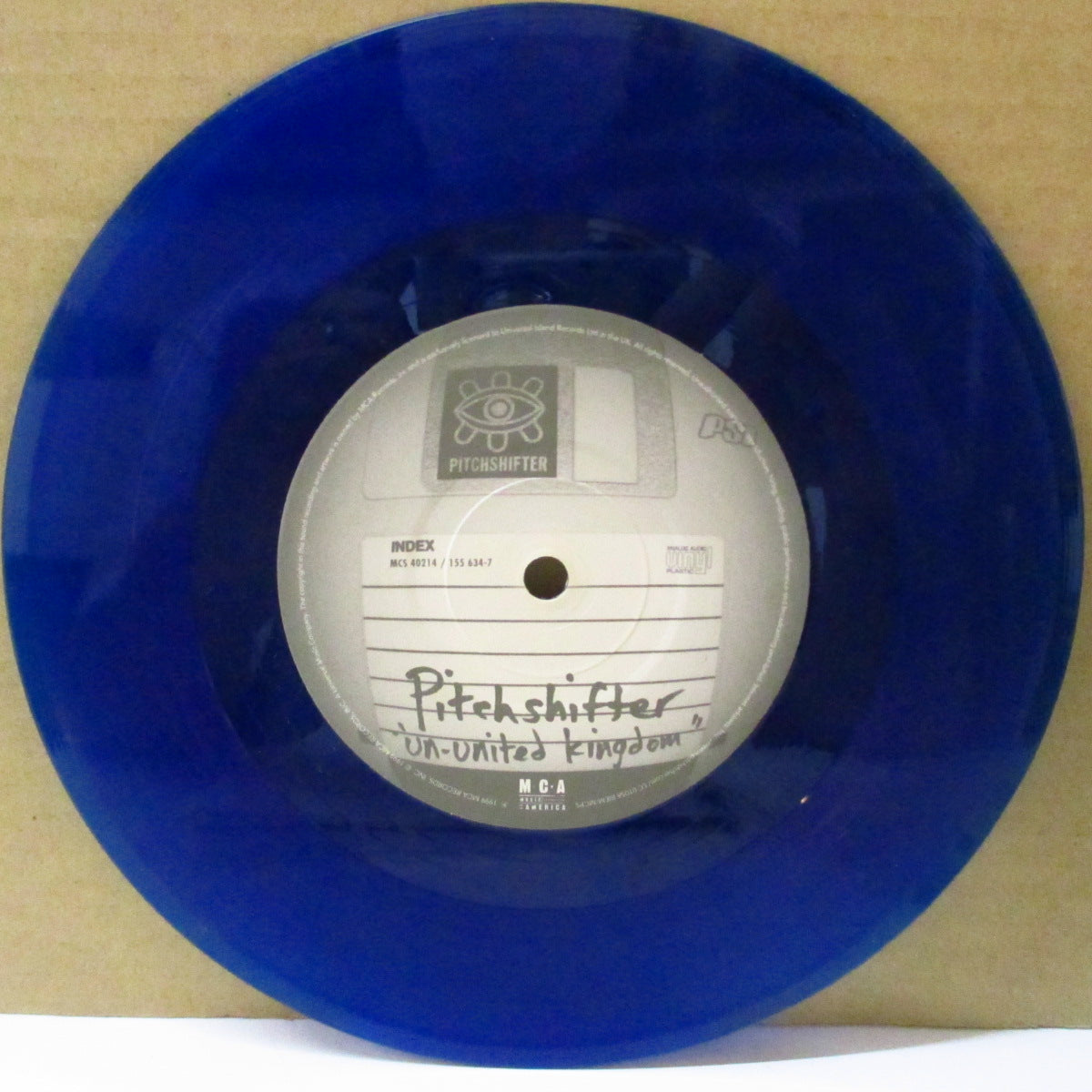 PITCHSHIFTER (ピッチシフター) - Un-UK (UK '99 限定「ブルーヴァイナル」 7インチ+光沢固紙ジャケ)