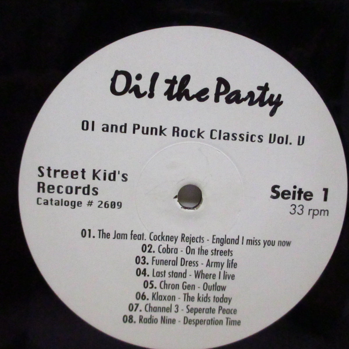 V.A. (各国 Oi!パンク・コンピ!) - Oi! The Party - Oi & Punkrock Classics Vol. V (German 限定 LP)