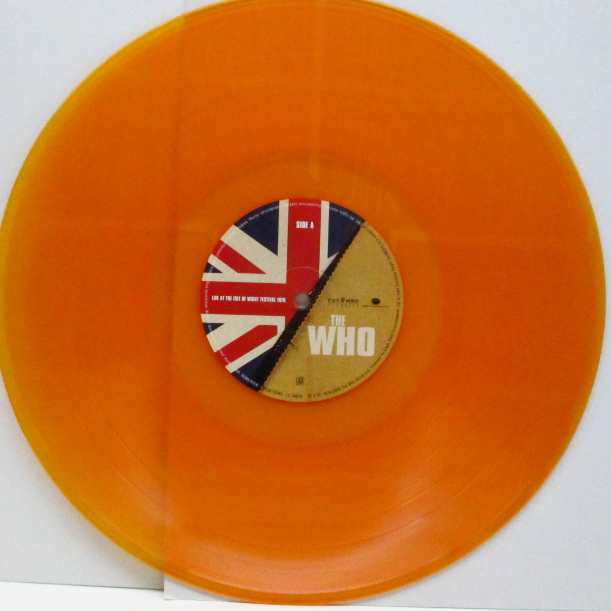 WHO (フー) - Live At The Isle Of Wight Festival 1970 (UK '20 限定再発「オレンジヴァイナル」3xLP+インナー/見開ジャケ)セインズベリー限定エディション!