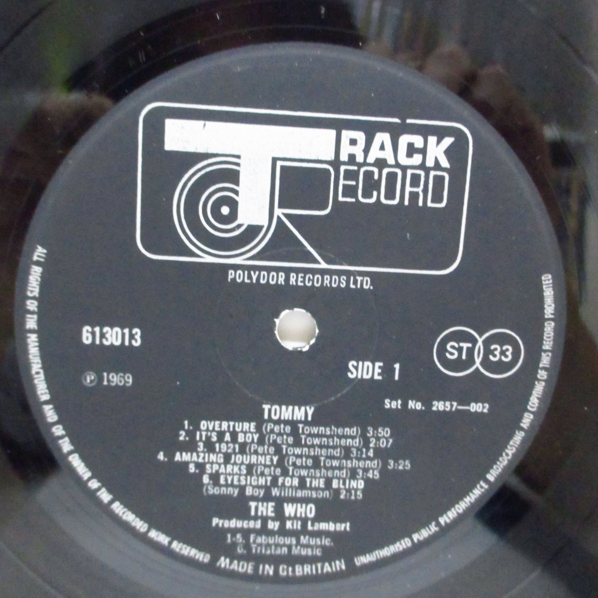 WHO (フー) - Tommy (UK '73 再発 2xLP+ナンバリング無ブックレット、三面見開ジャケ/2657 002) '69年ロックオペラ大作!