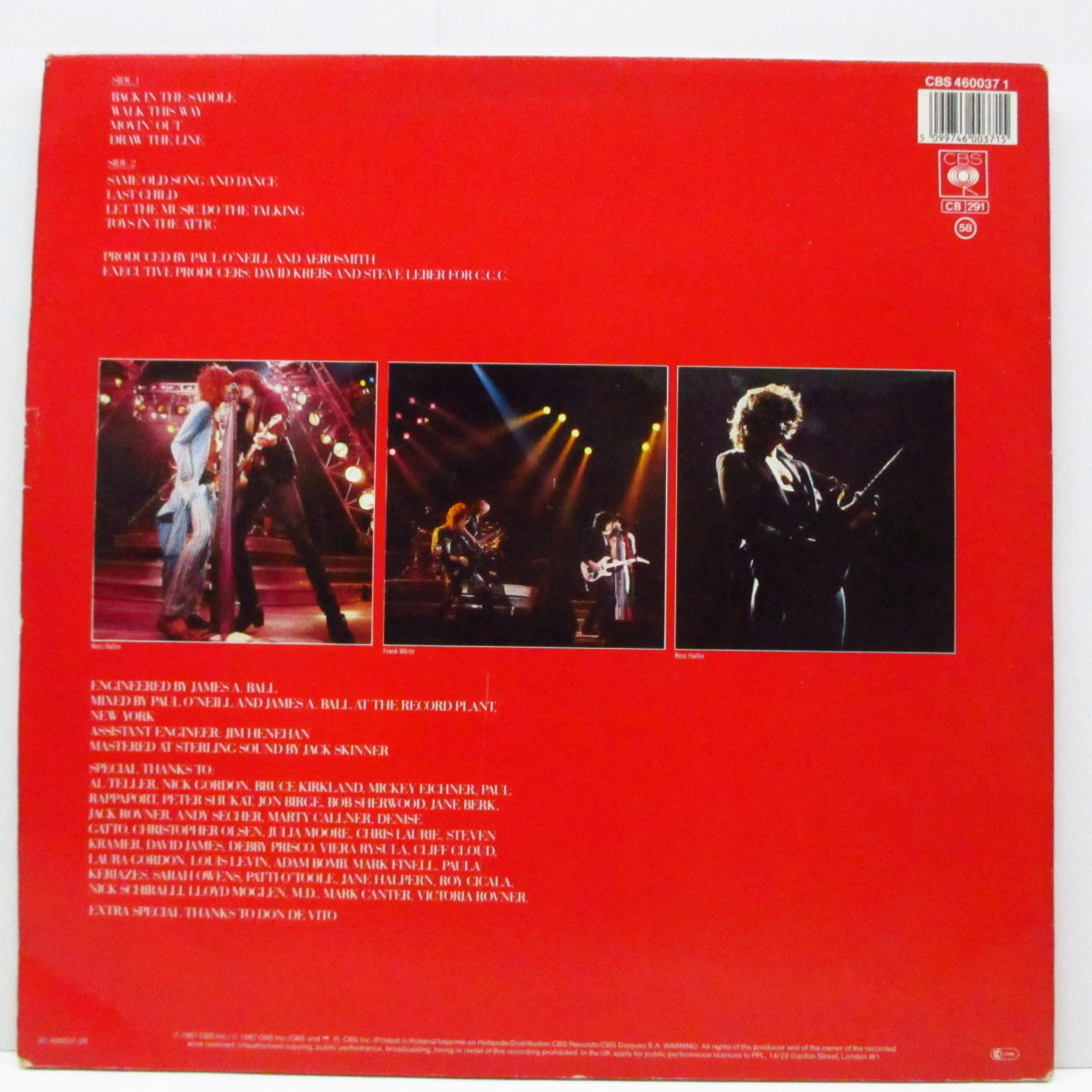 AEROSMITH (エアロスミス) - Classics Live! 2 (EU オリジナル LP+インナー)