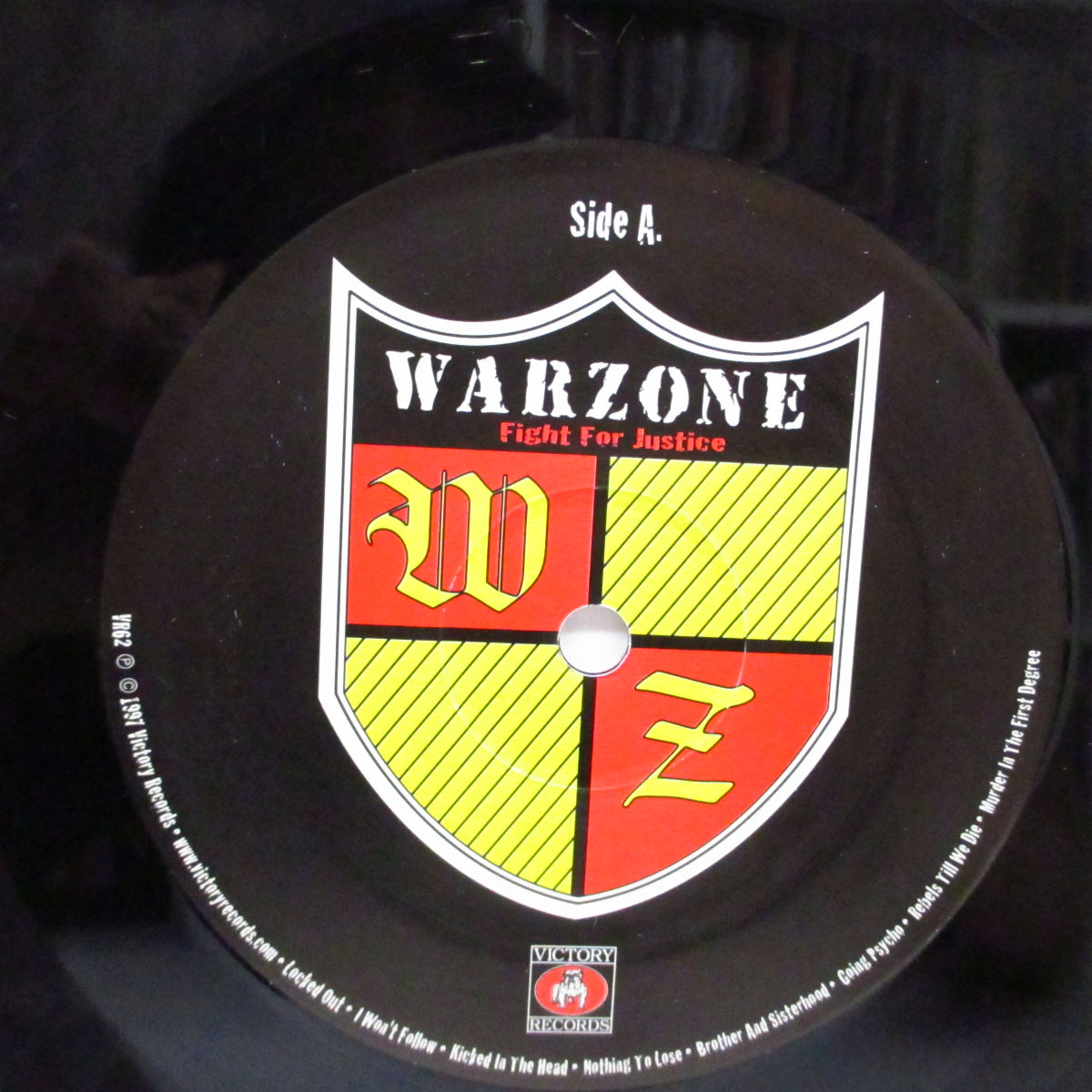 WARZONE (ウォーゾーン) - Fight For Justice (US '97 オリジナル「黒盤」LP+インサート)ラストアルバム!