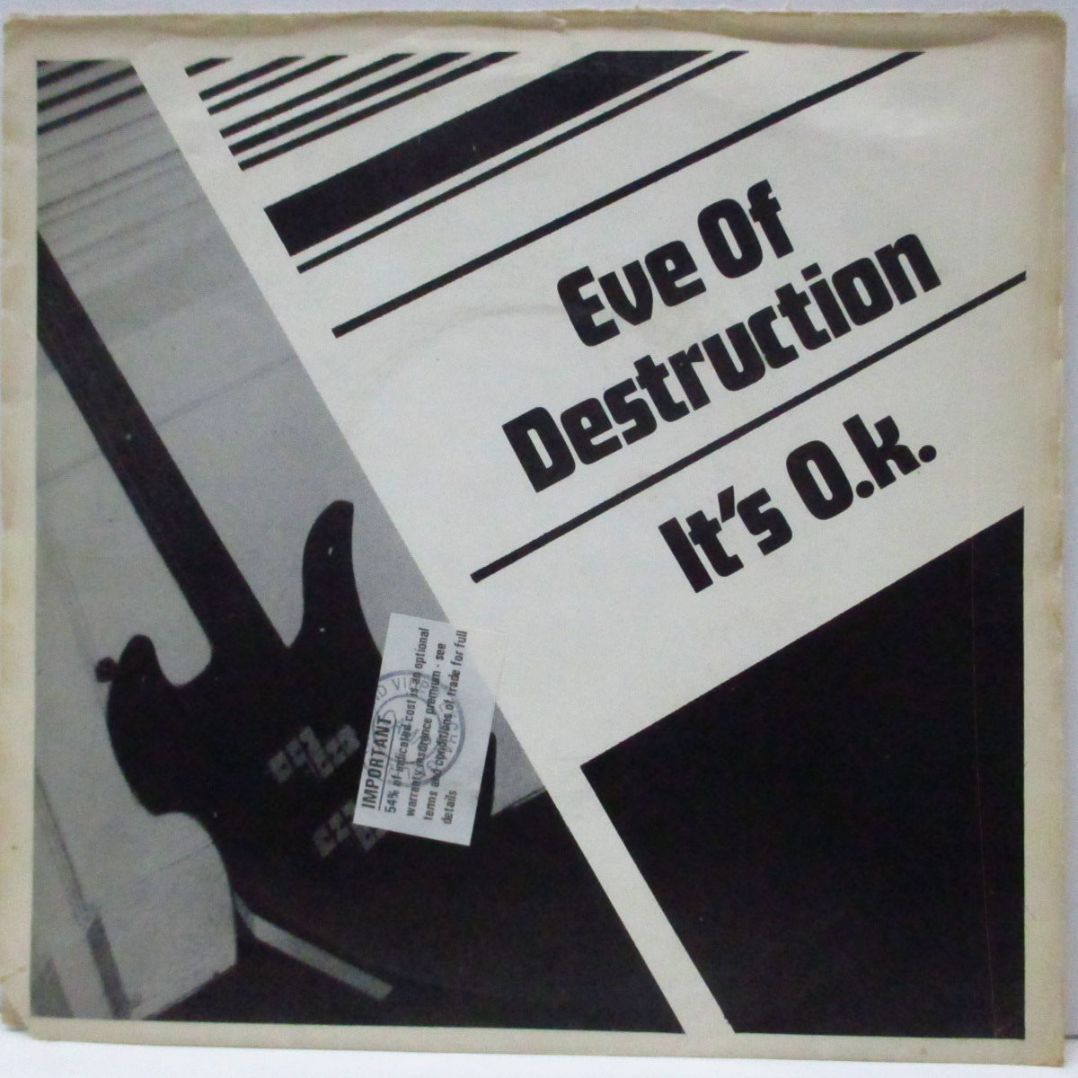 BONNIE PARKER & ACME ATTRACTIONS (ボニー・パーカー & アクメ・アトラクションズ) - Eve Of Destruction / It's O.K. (UK '81 オリジナル 7"/光沢ソフト紙三つ折りジャケ) '81年セカンド&ラスト!