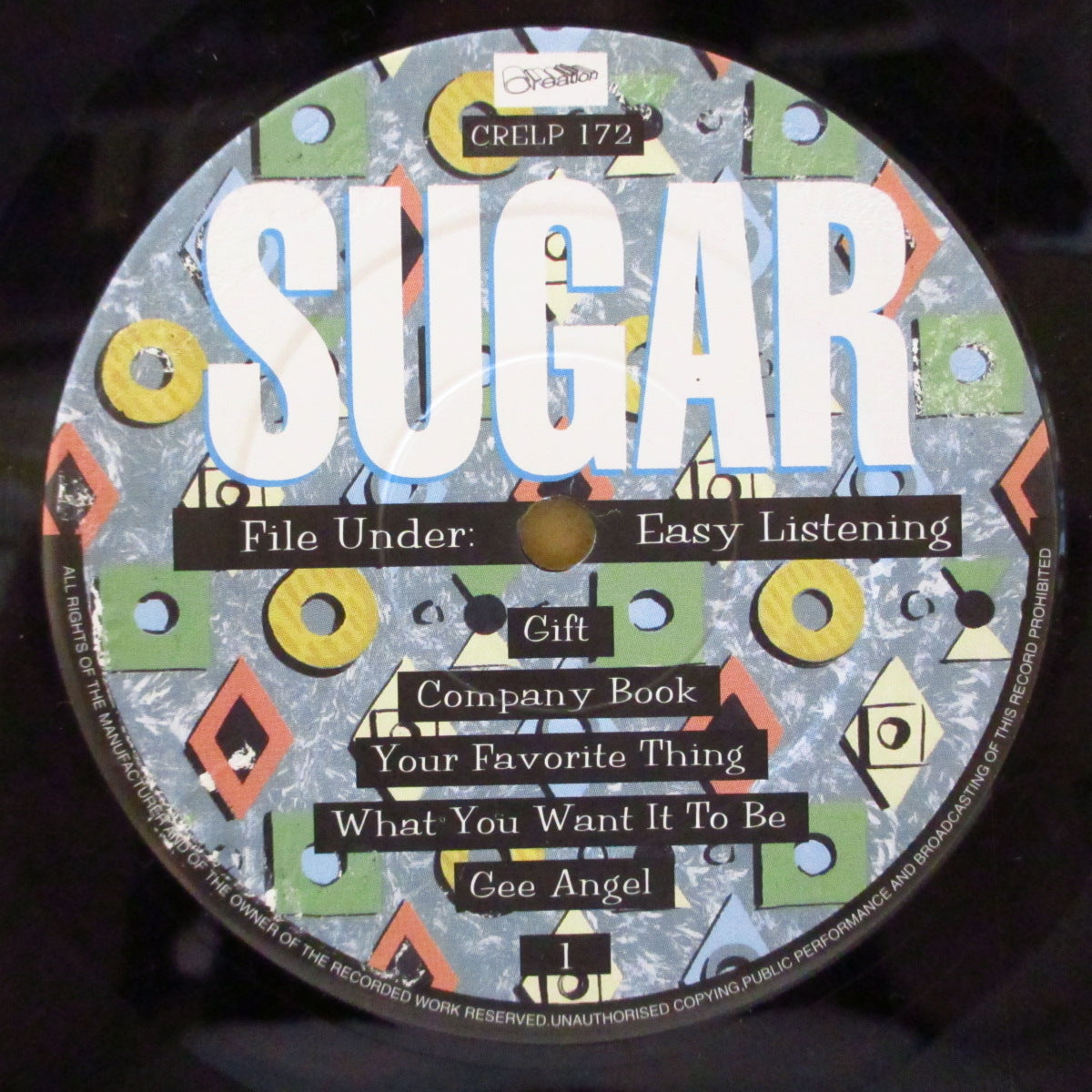 SUGAR (シュガー) - File Under: Easy Listening (UK オリジナル LP+ソフト紙インサート)