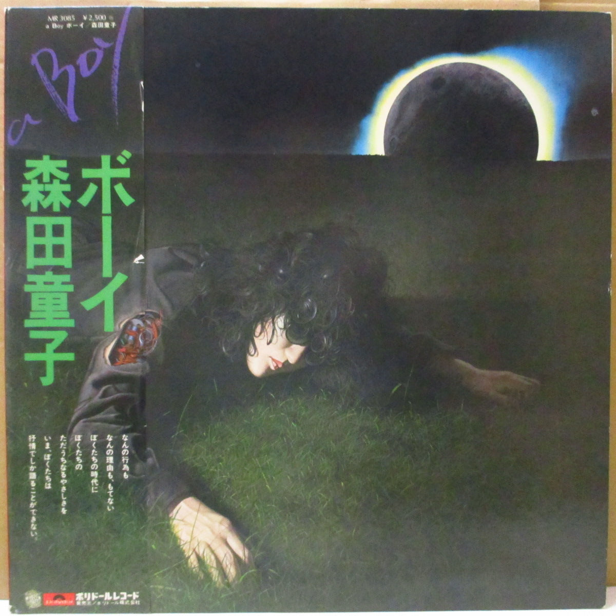 森田童子 (Morita Doji) - ボーイ - A Boy (Japan オリジナル LP+帯, インサート)