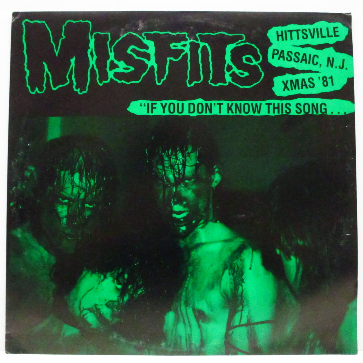 MISFITS (ミスフィッツ) - If You Don't Know This Song... - What The Fuck Are You Doing Here? (US 80's 限定「黒ラベ」赤盤 LP)'81年ライブ!