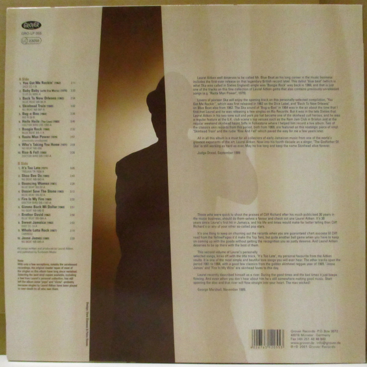 LAUREL AITKEN (ローレル・エイトキン) - Rise & Fall - The Legendary Godfather Of Ska Volume 4 (German '01 再発 LP) 初期音源コンピレーション