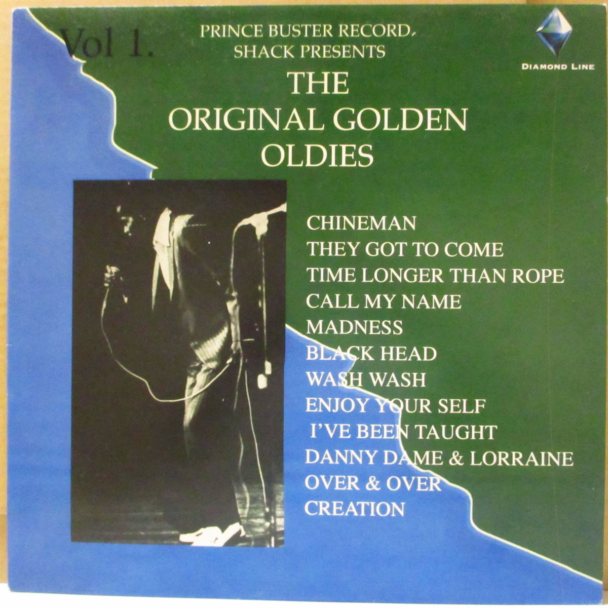 PRINCE BUSTER (プリンス・バスター) - The Original Golden Oldies Vol. 1 (UK '98 再発 LP/「裏面曲リスト・ミスプリント」光沢青&緑ジャケ) '67年初期ベストアルバム