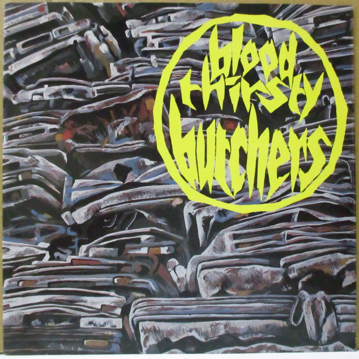 BLOODTHIRSTY BUTCHERS (ブラッドサースティ・ブッチャーズ ) - カラス (Japan '91 オリジナル3曲入り 7インチ+光沢ソフト紙ジャケ)