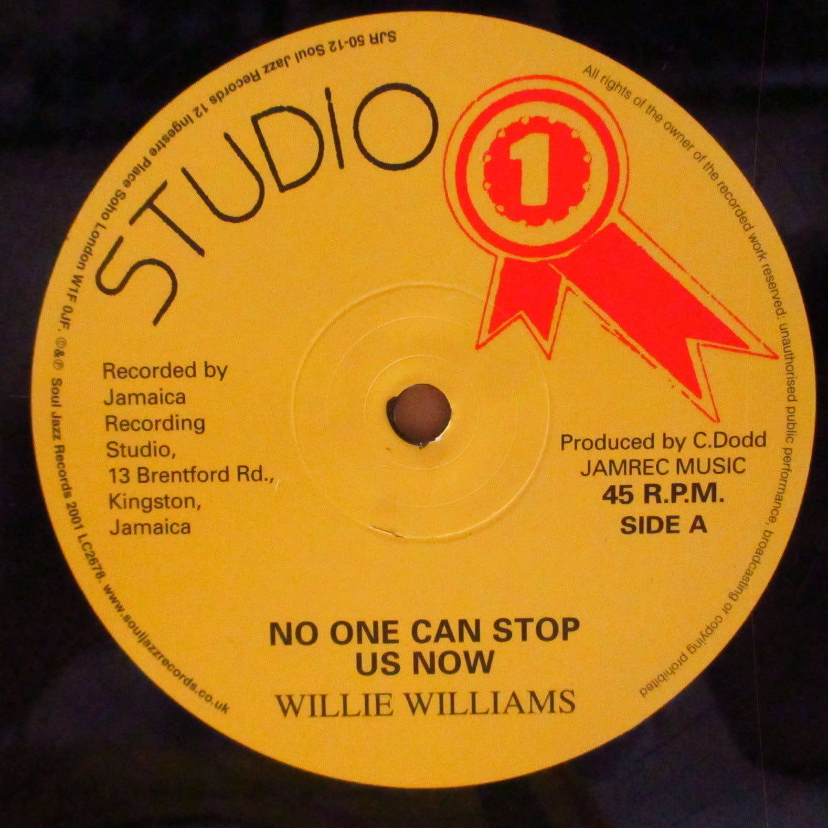 WILLI WILLIAMS (ウィリー・ウィリアムス) - No One Can Stop Us Now (UK '01 再発 12インチ/ダイカットスリーブ) '79年シングル