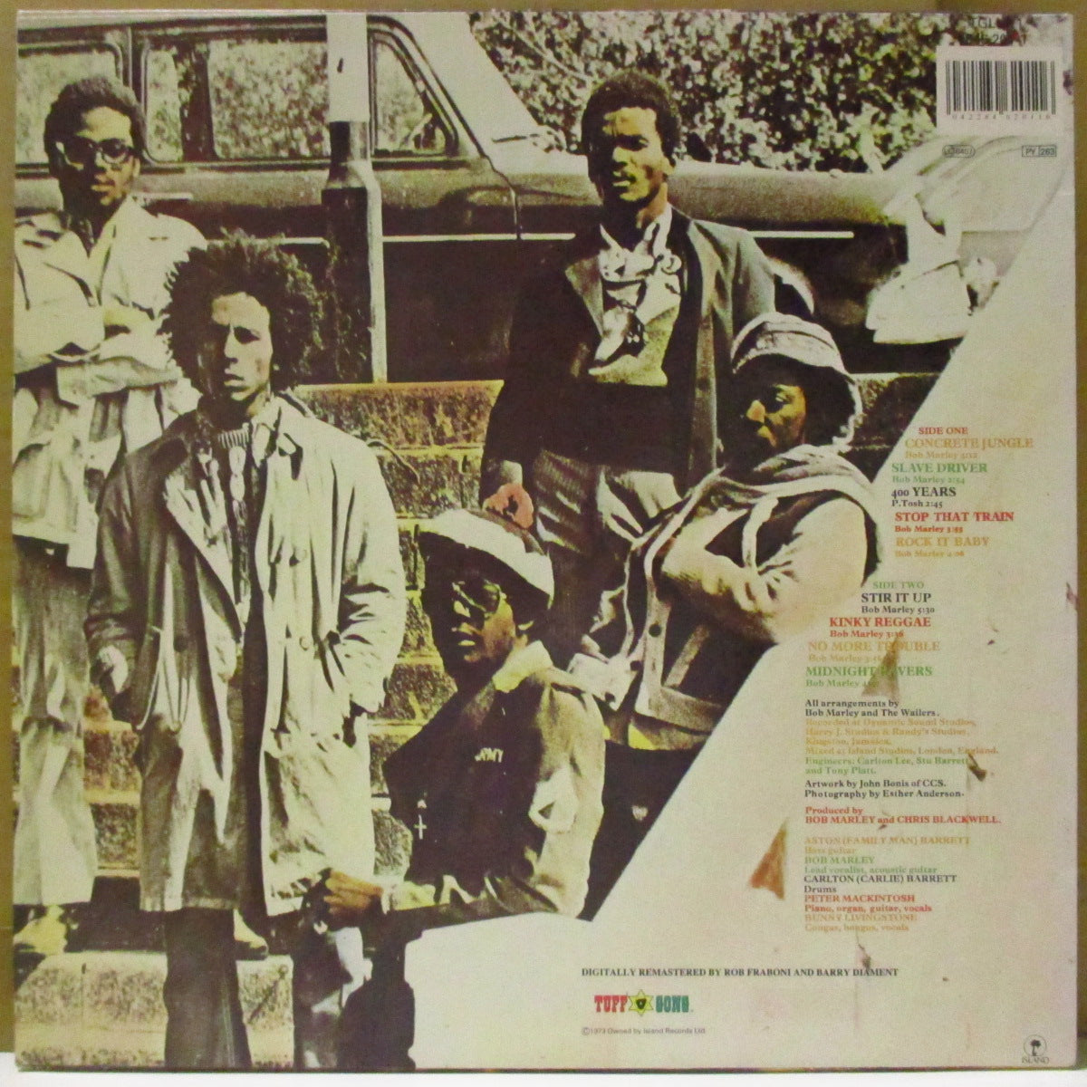 BOB MARLEY & THE WAILERS (ボブ・マーリー&ザ・ウェイラーズ) - Catch a Fire (UK '90 リマスター 再発「カラーロゴ・ベージュラベ」LP/顔写真ジャケ)
