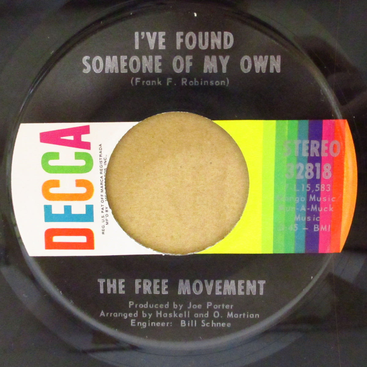 FREE MOMEMENT, THE (ザ・フリー・ムーブメント) - I Can't Convince My Heart (US 70's 再発「MFD.by MCA」7インチ)美メロ・ファンキー・クロスオーバー!