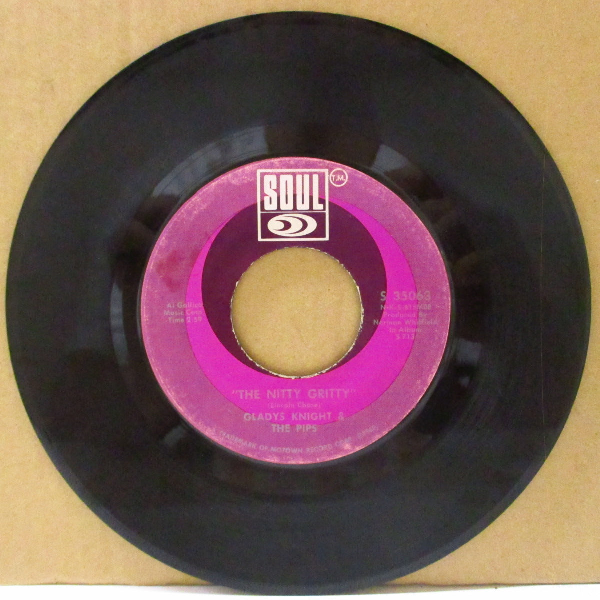 GLADYS KNIGHT & THE PIPS (グラディス・ナイト&ザ・ピップス) - The Nitty Gritty (US '69 オリジナル 7インチ)シスターファンク名曲!