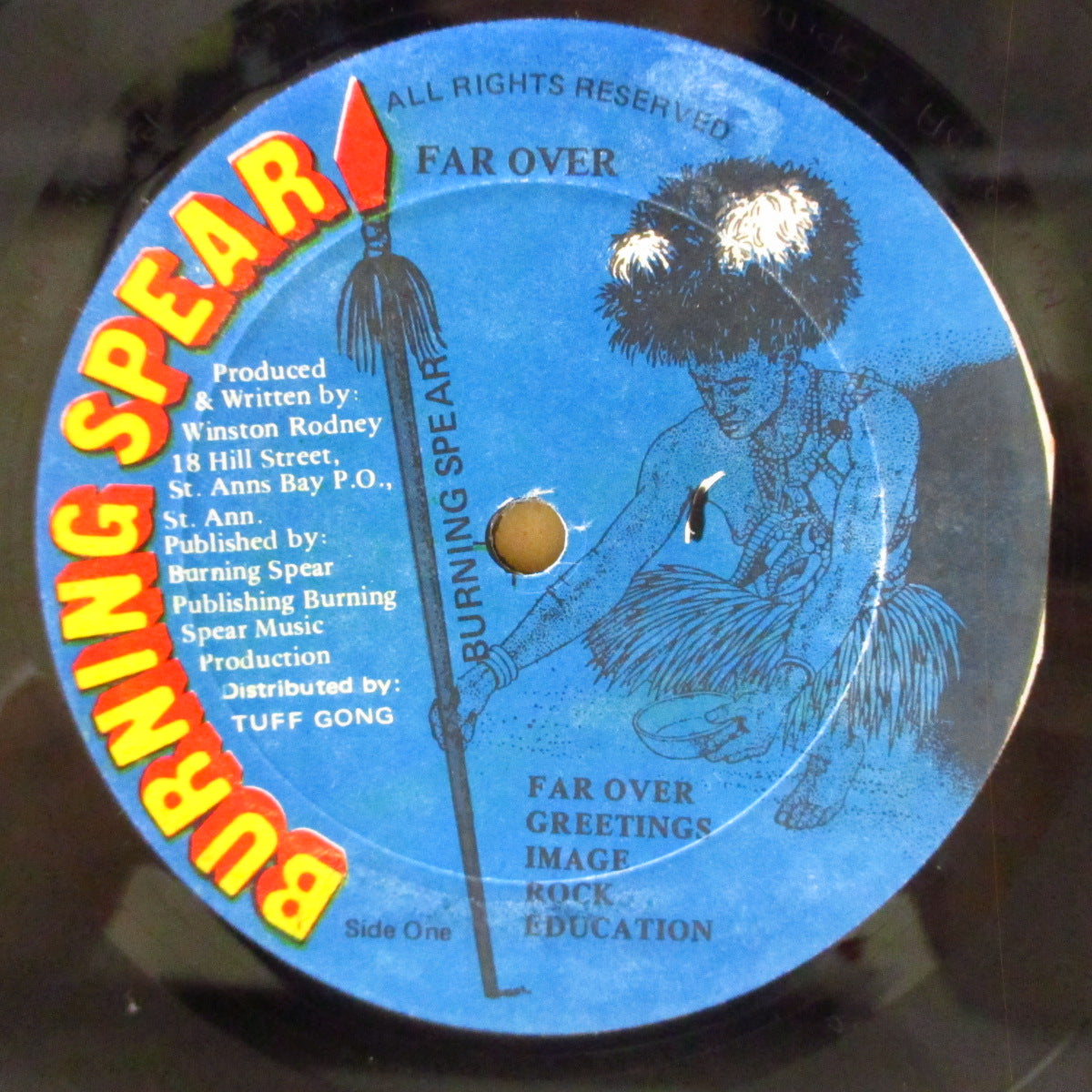 BURNING SPEAR (バーニング・スピアー) - Farover (Jamaica '82 オリジナル「クレジット白字表記ラベ」 LP) '82年アルバム