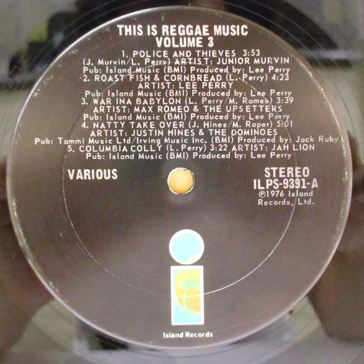V.A. ('70s ジャマイカ・レゲエ・コンピ) - This Is Reggae Music Volume 3 (US '76 オリジナル「Island Records表記黒ラベ」 LP) レゲエ/ルーツレゲエ・コンピレーション第3弾