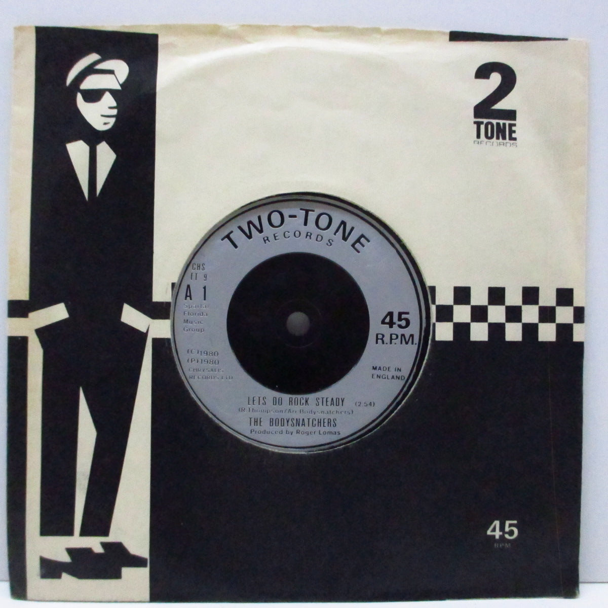 BODYSNATCHERS, THE (ザ ・ボディースナッチャーズ) - Let's Do Rock Steady (UK '80 再発「銀プラ フラット(ソリッド)小穴センターラベ」7"/カンパニースリーブ) デビューシングル!