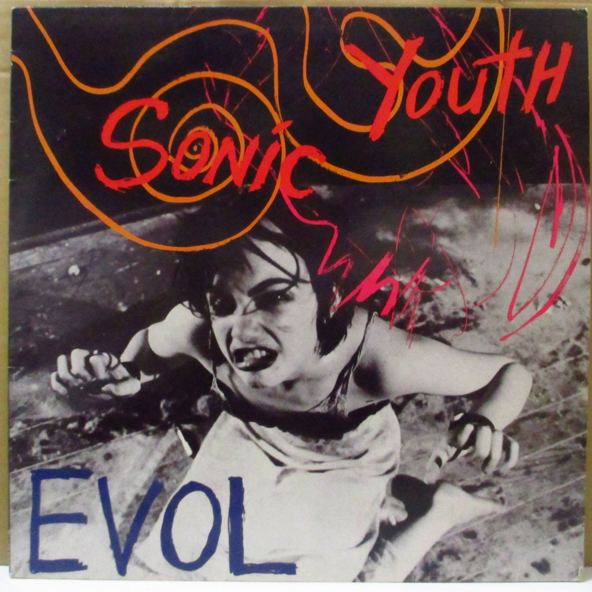 SONIC YOUTH (ソニック・ユース) - Evol (UK オリジナル LP+ソフト紙インナー) '86年4thアルバム