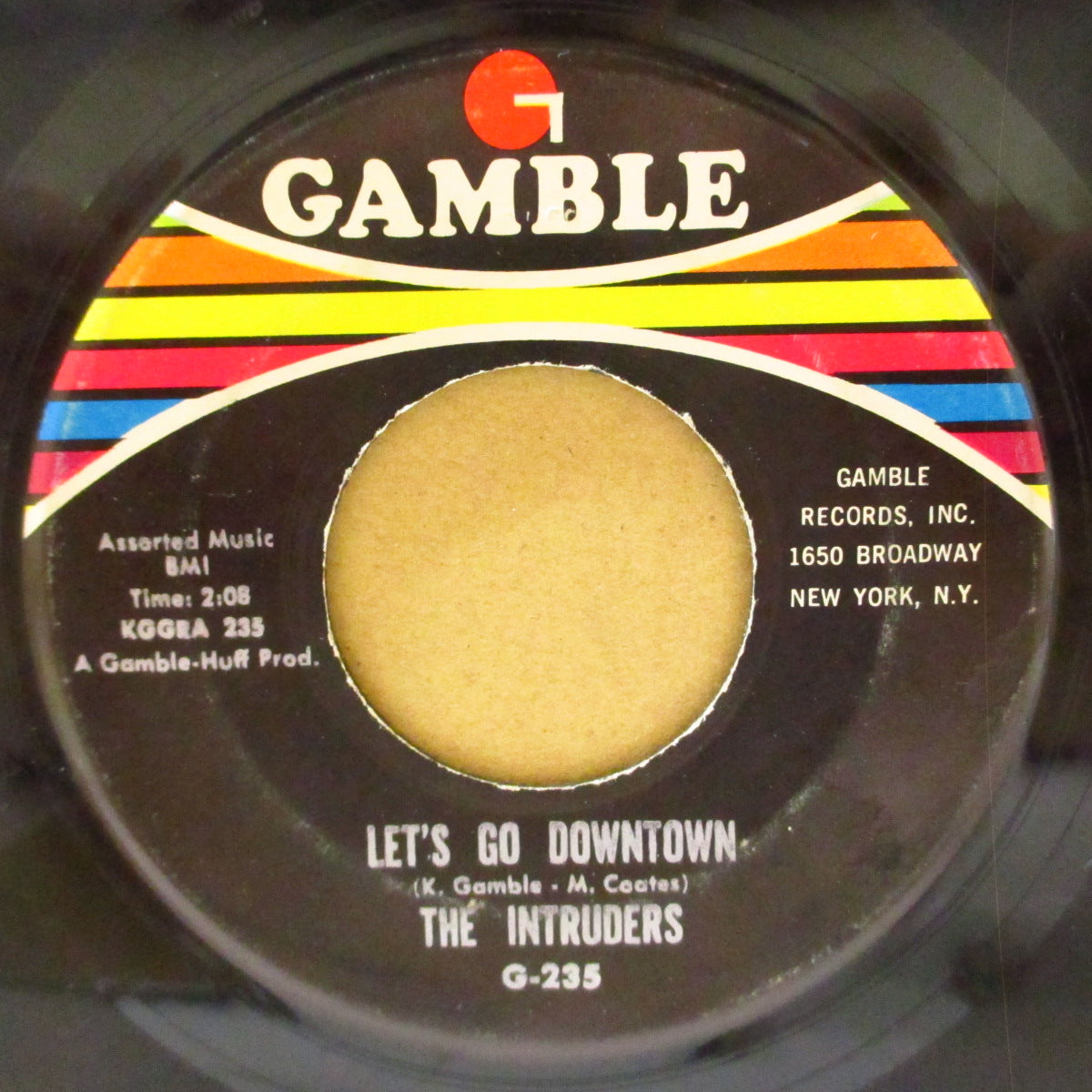 INTRUDERS, THE (ザ・イントゥルーダーズ) - Let's Go Downtown / Sad Girl (US '69 オリジナル7インチ)哀愁美メロ甘茶クロスオーバー!