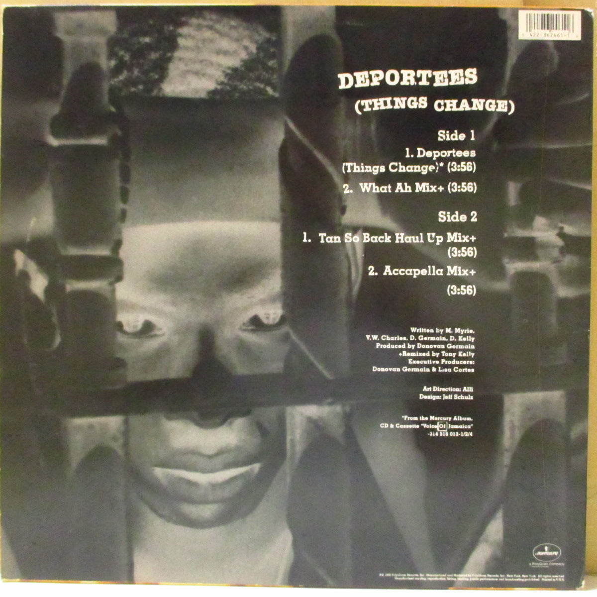 BUJU BANTON (ブジュ・バントン) - Deportees - Things Change (US '93 オリジナル4曲入り33回転 12インチ)
