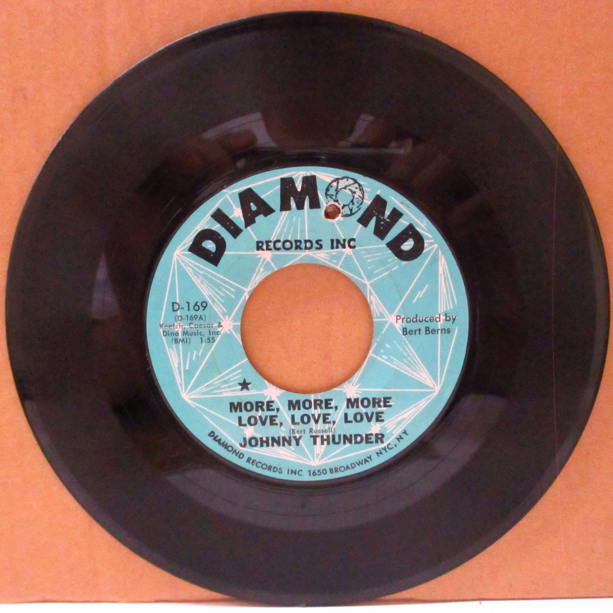 JOHNNY THUNDER (ジョニー・サンダー) - More More More Love Love Love (US '64 オリジナル 7インチ) サム・クック調のR&Bノーザン!