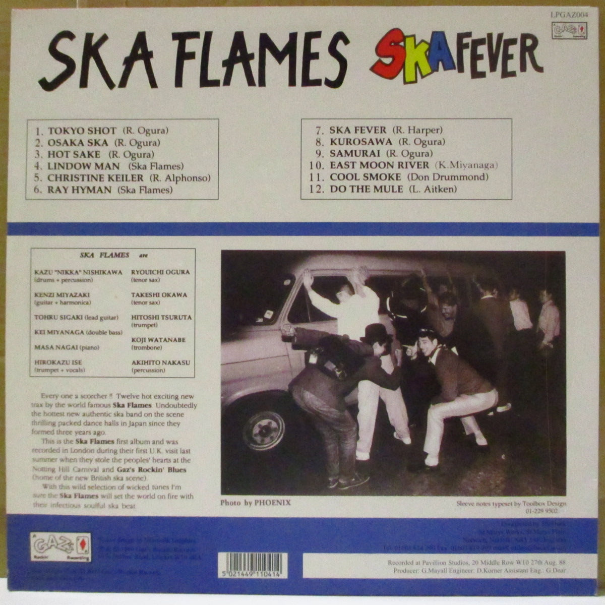 SKA FLAMES, THE (ザ・スカ・フレイムズ) - Ska Fever (UK '03 再発「赤/銀ラベ」 LP) '89年ファーストアルバム!