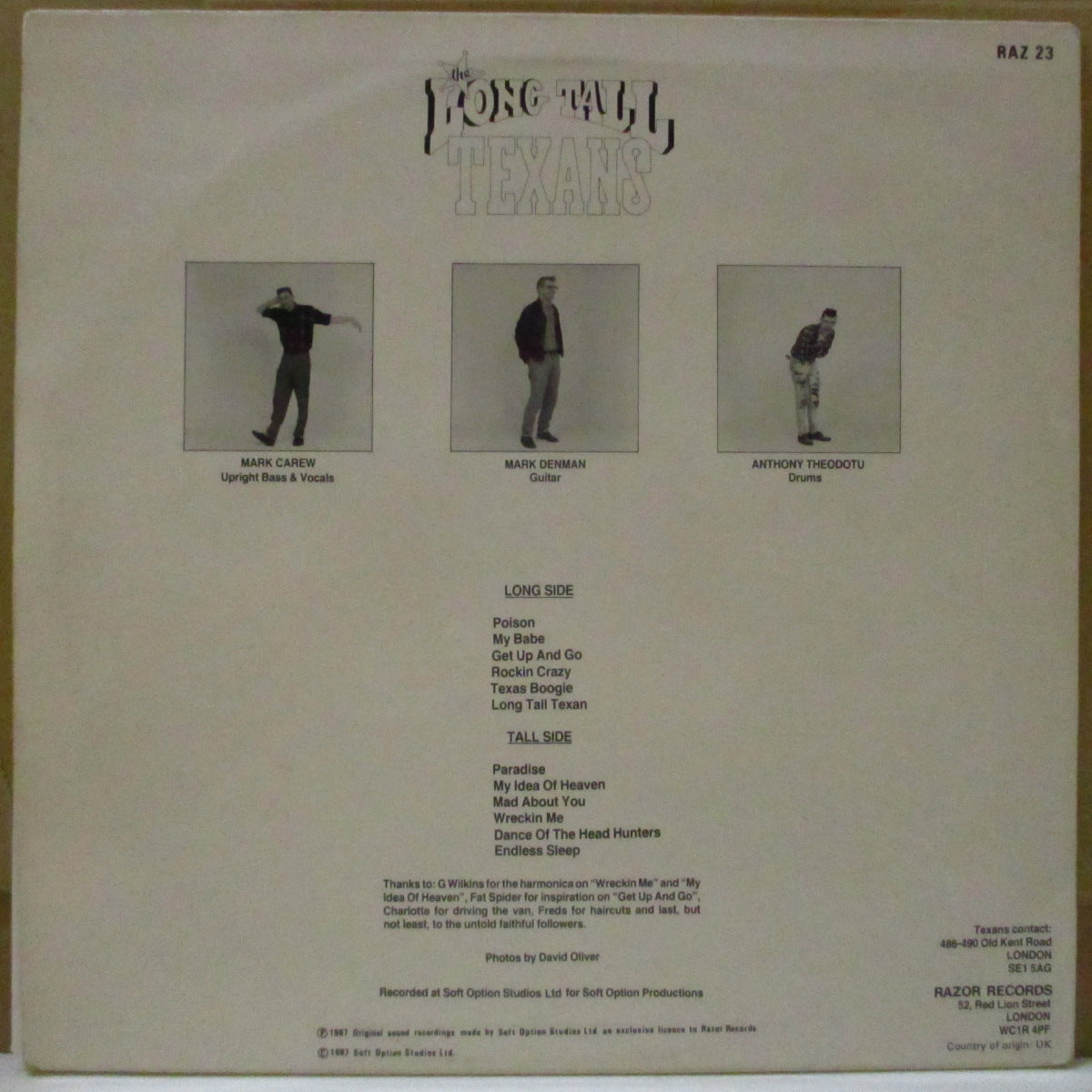 LONG TALL TEXANS (ロング・トール・テキサンズ) - Sodbusters (UK オリジナル LP)