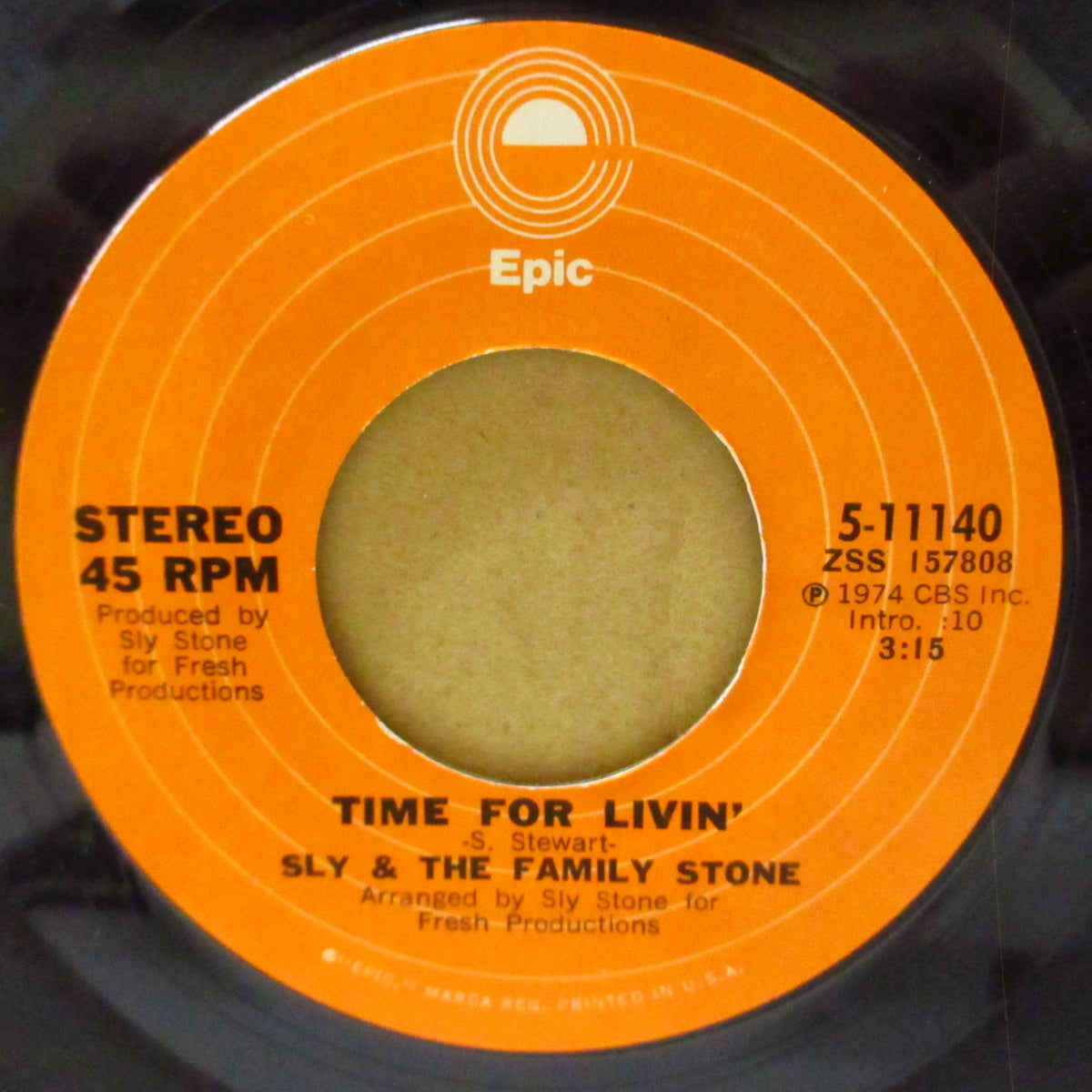 SLY & THE FAMILY STONE (スライ&ザ・ファミリー・ストーン) - Time For Lovin' / Small Talk (US '74 オリジナル7インチ+カンパニースリーブ) マイルド・ファンキーポップ!