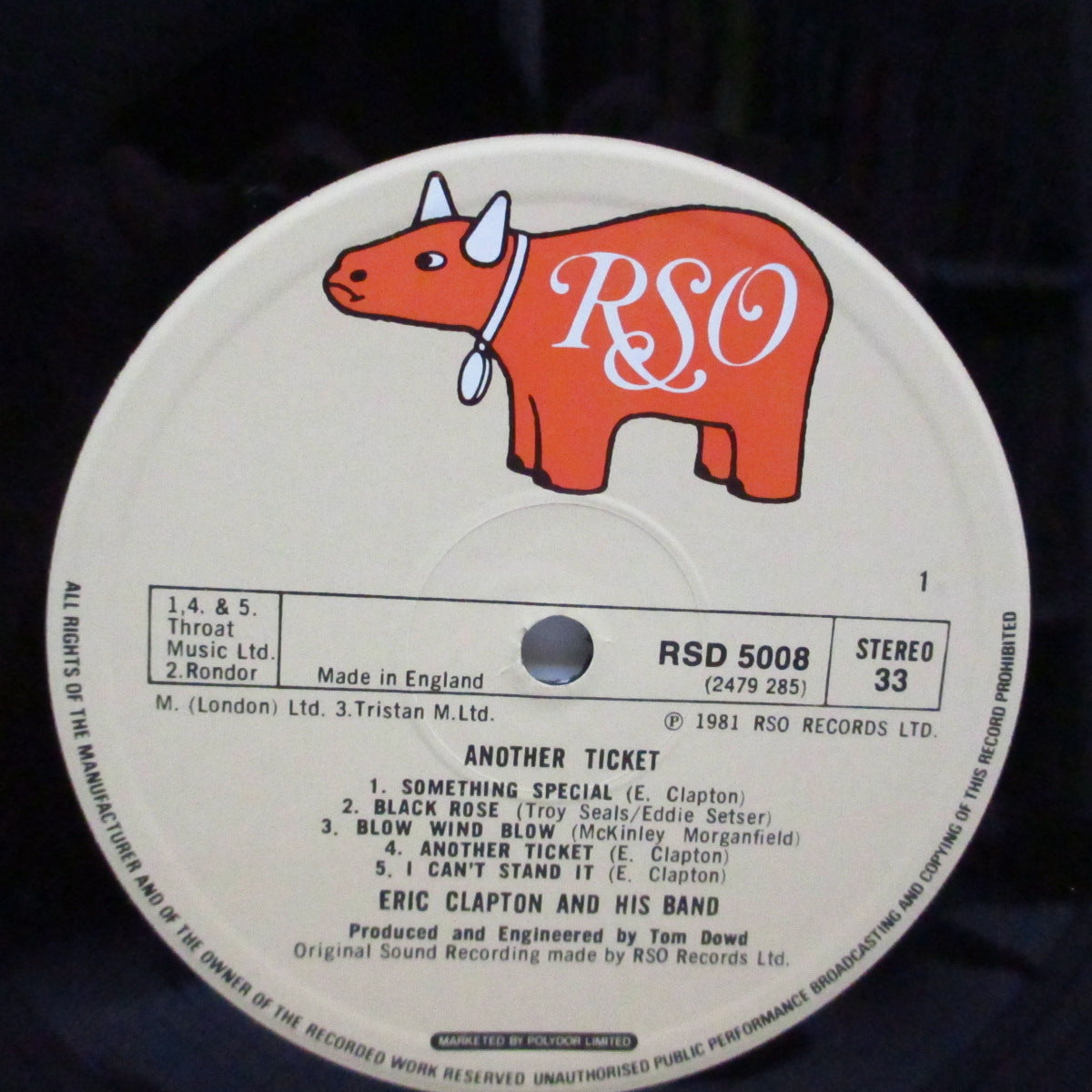 ERIC CLAPTON (エリック・クラプトン) - Another Ticket (UK オリジナル LP+インナー)