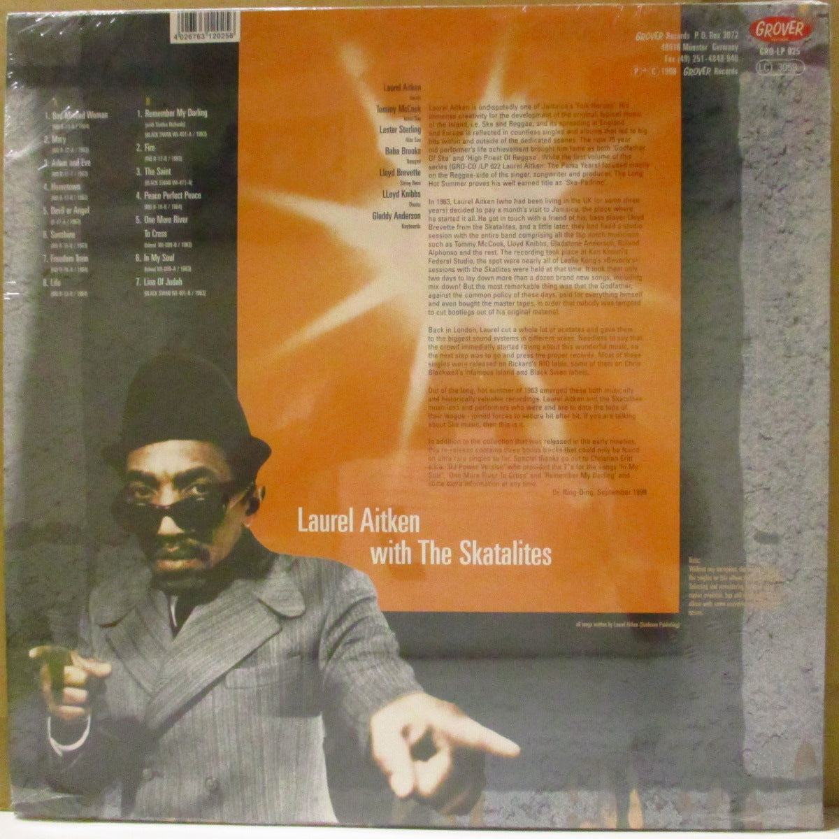 LAUREL AITKEN with THE SKATALITES (ローレル・エイトキン・ウィズ・ザ・スカタライツ) - The Long Hot Summer - The Legendary Godfather Of Ska Volume 2 (German '98 再発 LP/NEW) 初期音源コンピレーション