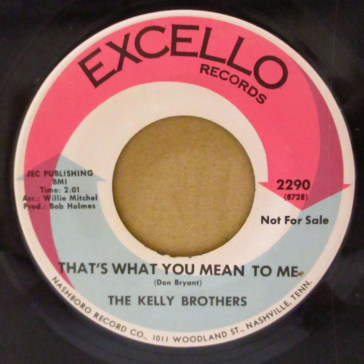 KELLY BROTHERS (ケリー・ブラザーズ) - That's What You Mean To Me (US '67 オリジナル7インチ) 南部テイストのほっこりノーザン& バラッド!