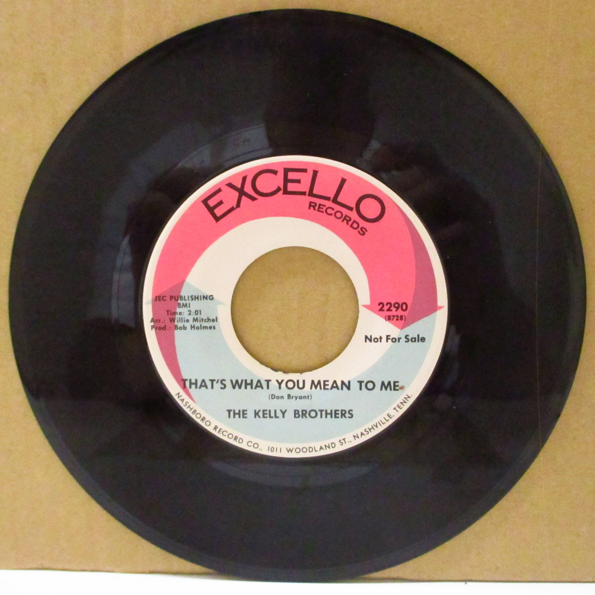 KELLY BROTHERS (ケリー・ブラザーズ) - That's What You Mean To Me (US '67 オリジナル7インチ) 南部テイストのほっこりノーザン& バラッド!