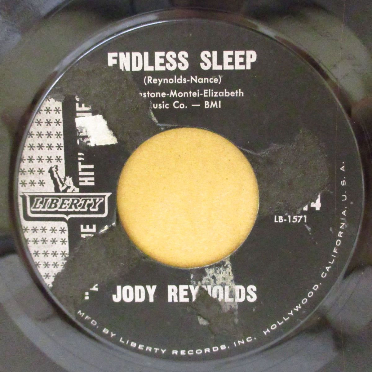 OLYMPICS, THE / JODY REYNOLDS (オリンピックス / ジュディ・レイノルズ) - Western Movies / Endless Sleep (US 70's 再発カップリング 7インチ)ヒット・カップリング!