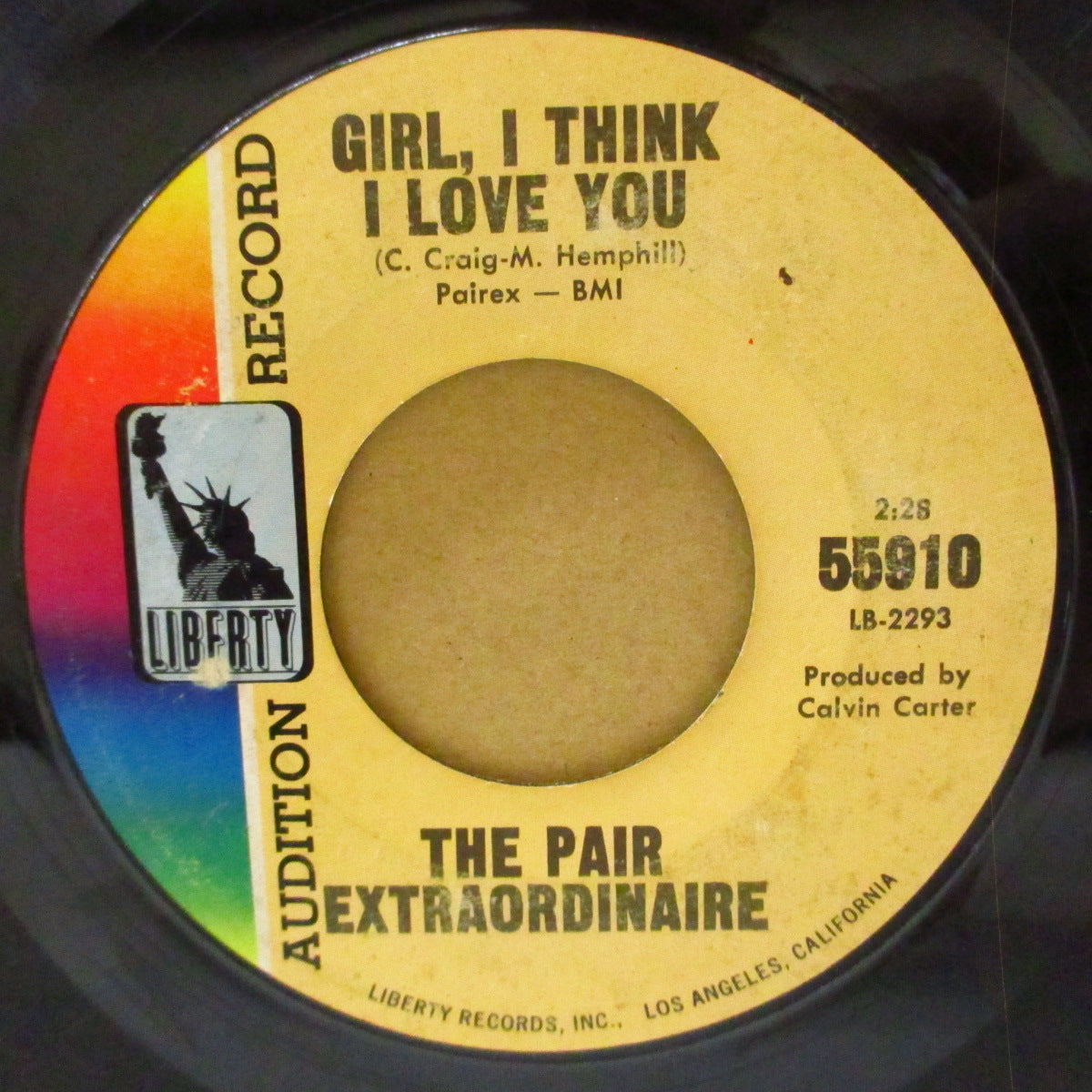 PAIR EXTRAORDINAIRE, THE (ザ・ペア・エクストラオーディネール) - Run For Your Life (US '66 オリジナル7インチ) 大黒人ソウル・ジャズ・デュオ、ビートルズ名曲のソウル・ジャズ・カバー
