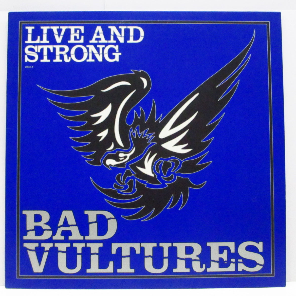 BAD VULTURES (バッド・バルチャーズ) - Live And Strong (US '94年プロモ無地白ラベ「黒盤」LP/青ジャケ)'91〜'93年スタジオ&ライブ!